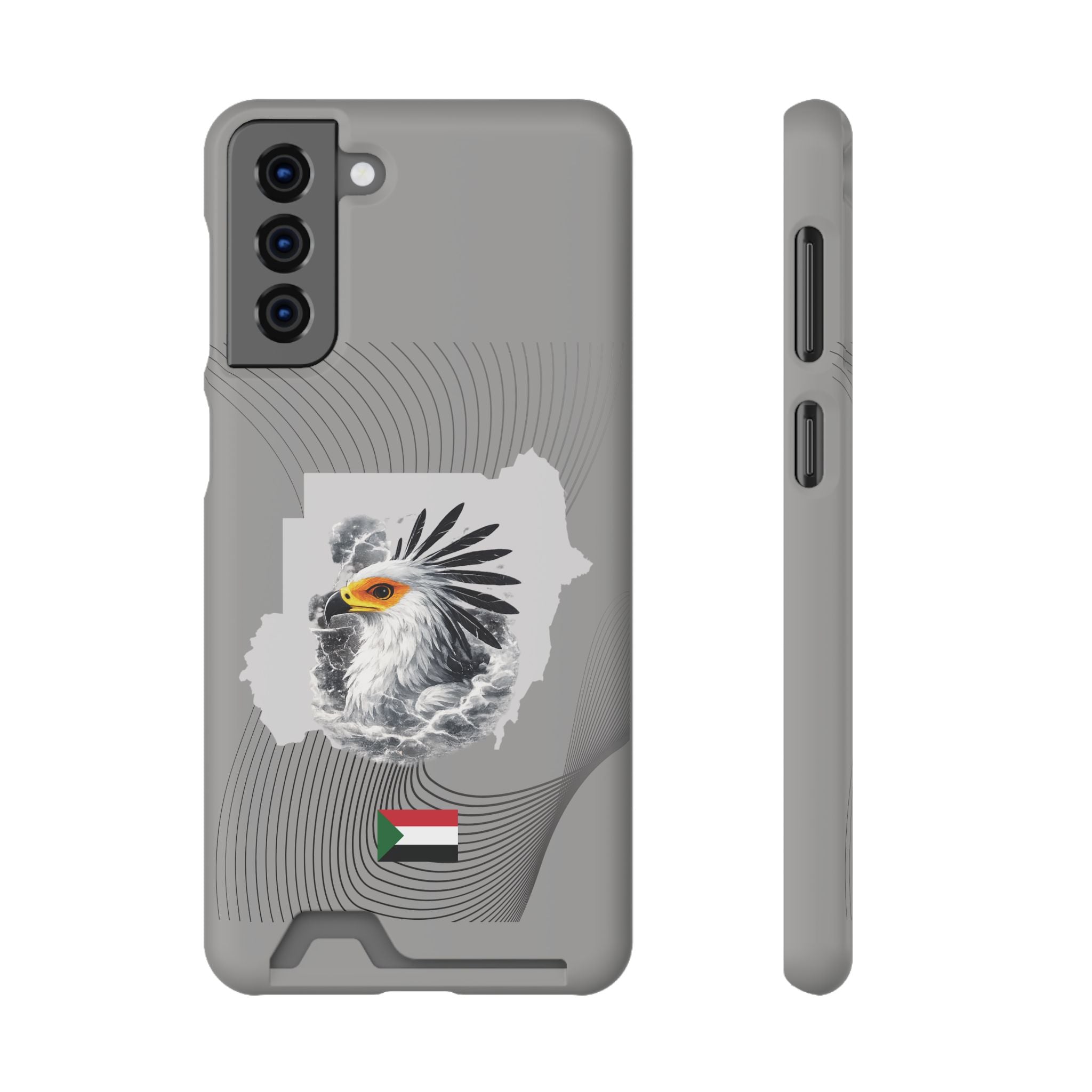 Sudan Eagle & Flag Protective Phone Case | جراب كفر علم وخريطة السودان