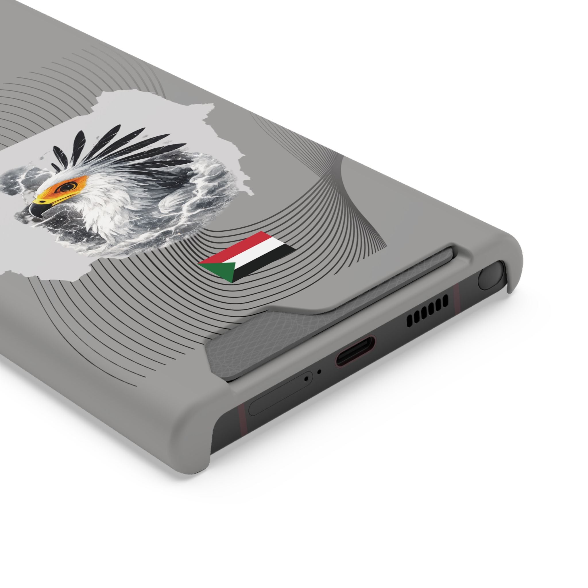 Sudan Eagle & Flag Protective Phone Case | جراب كفر علم وخريطة السودان