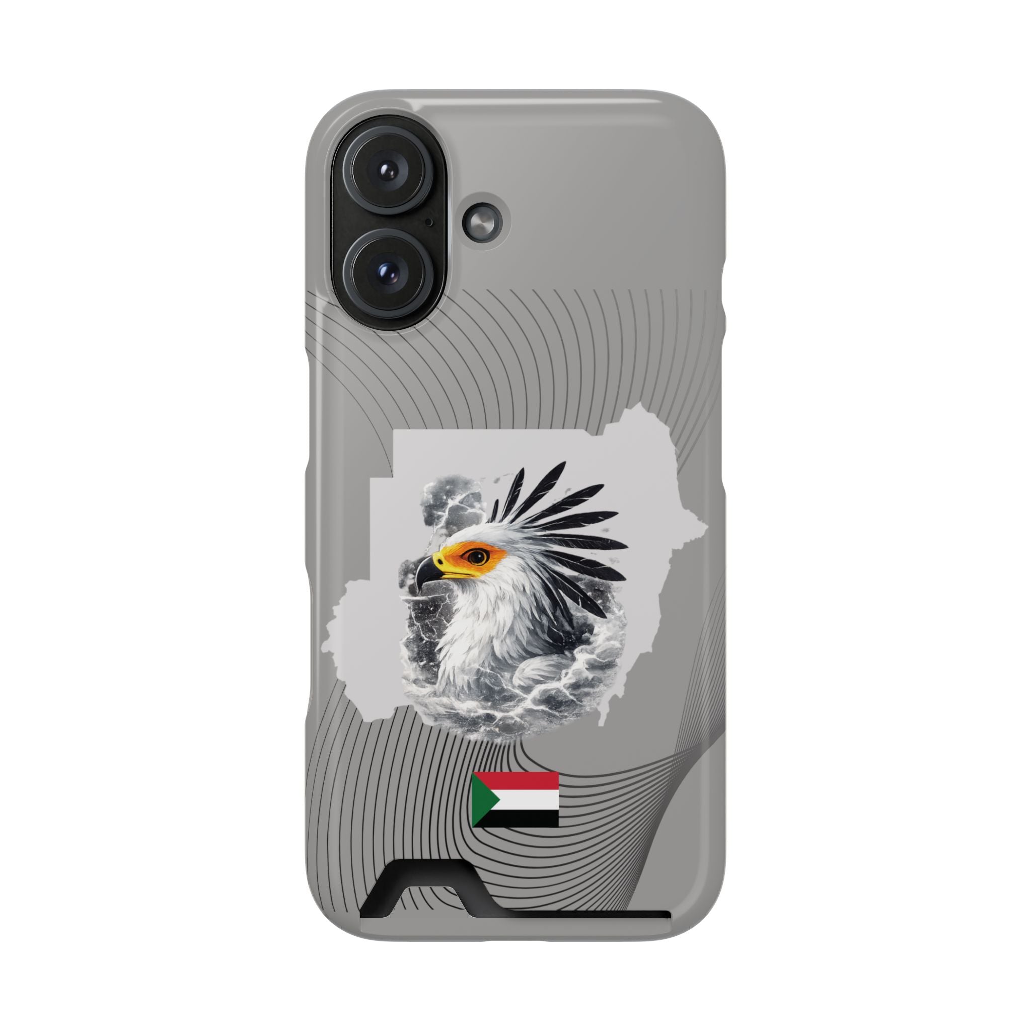Sudan Eagle & Flag Protective Phone Case | جراب كفر علم وخريطة السودان