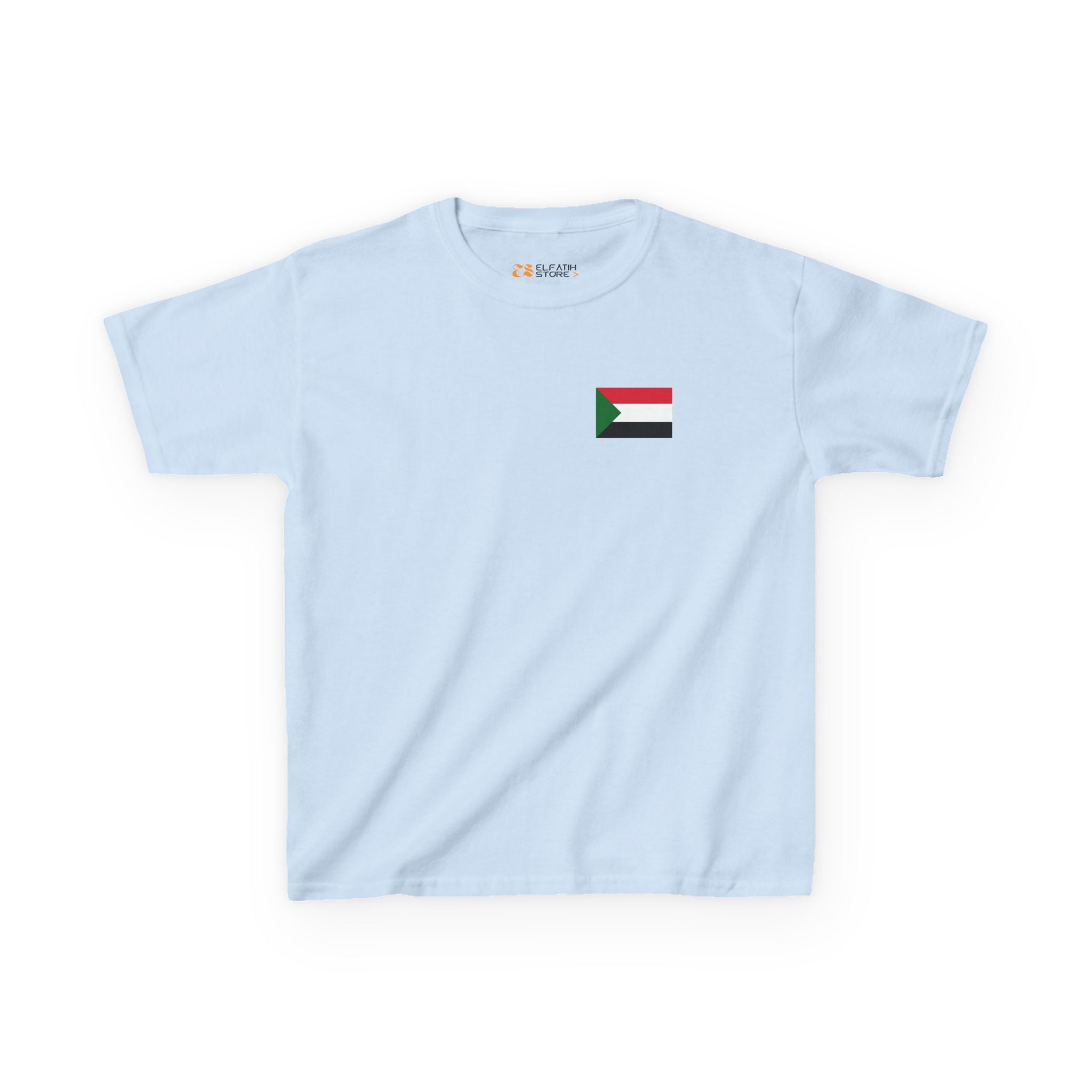 Patriotic Kids Sudan Flag T‑Shirt | تيشرت الطفل الوطني علم السوداني