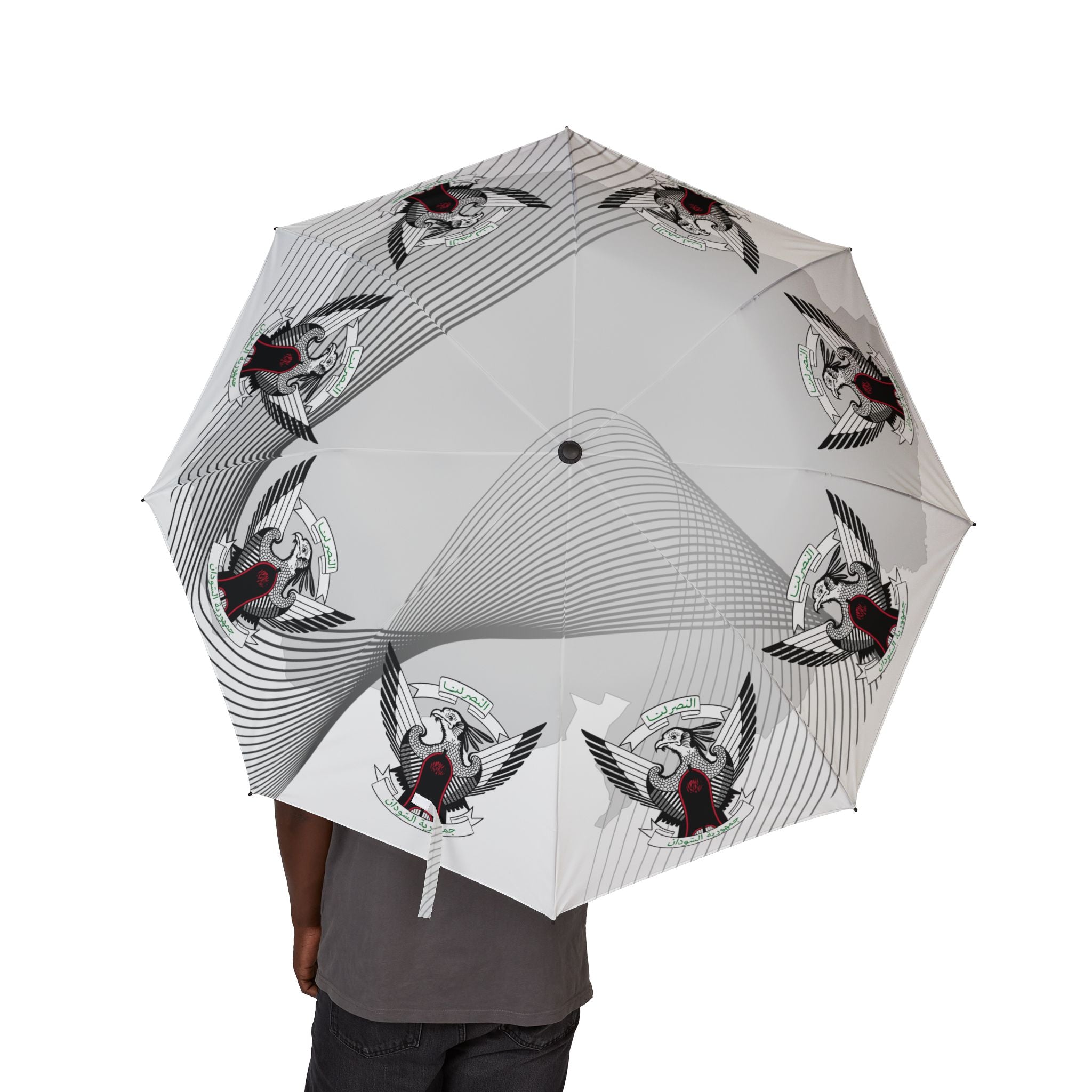Secretary Bird Foldable Windproof Umbrella | مظلة شمسية صقر الجديان