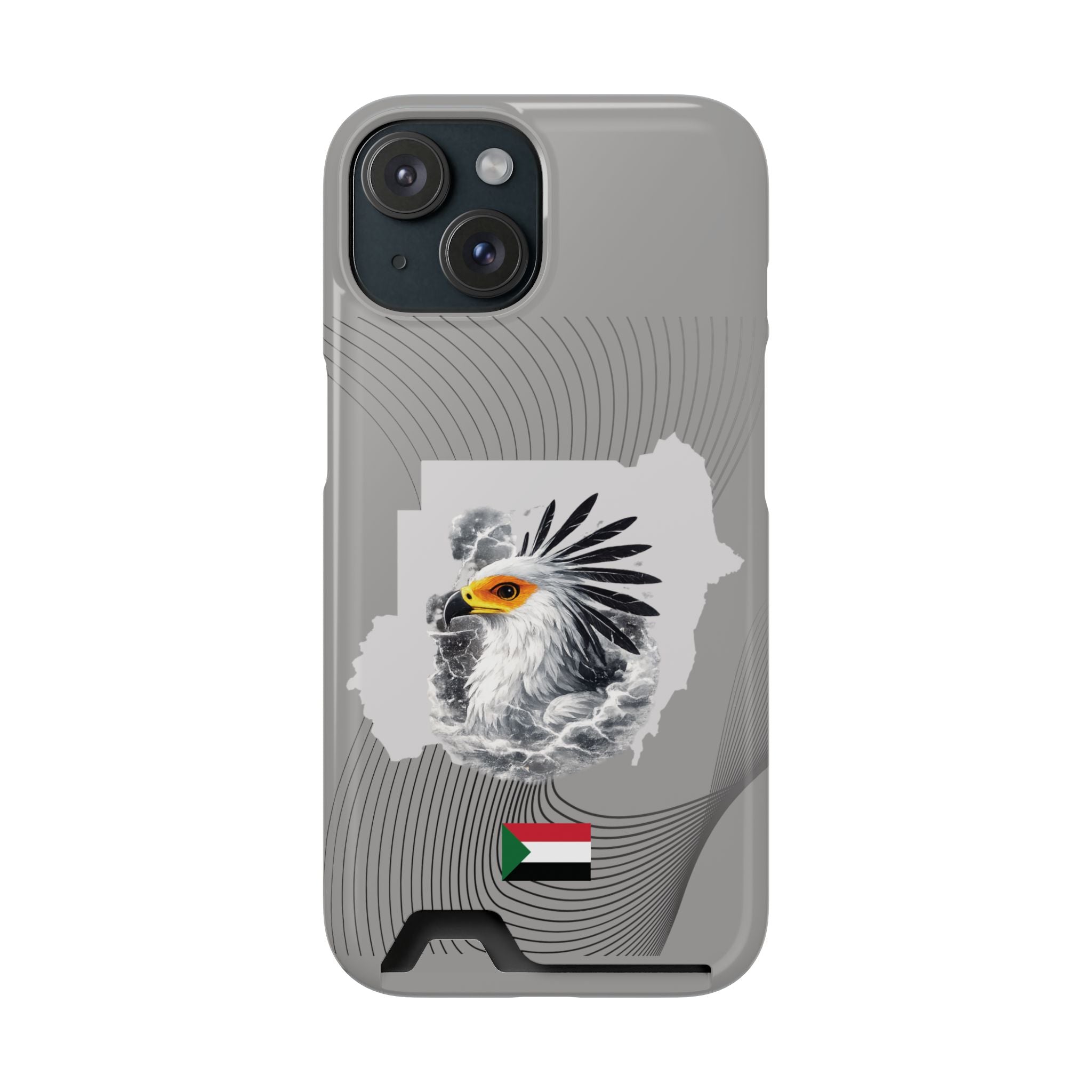 Sudan Eagle & Flag Protective Phone Case | جراب كفر علم وخريطة السودان