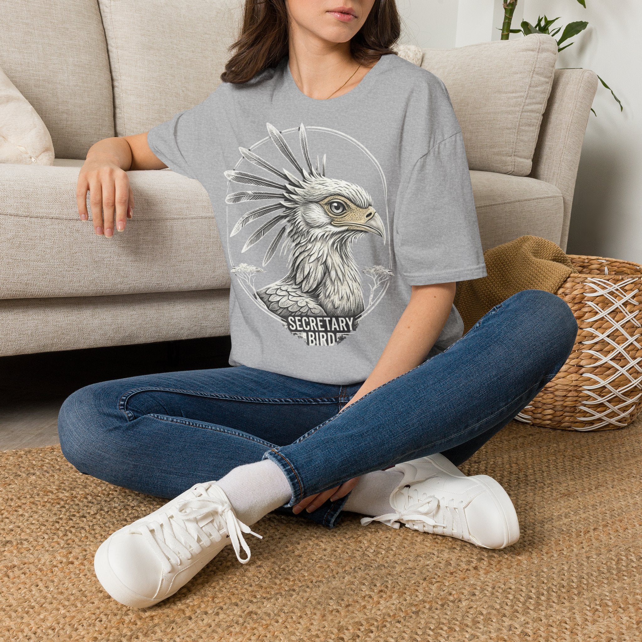 🇸🇩  Secretarybird beautiful T-Shirt | تيشرت صقر الجديان السودان قطن فاخر