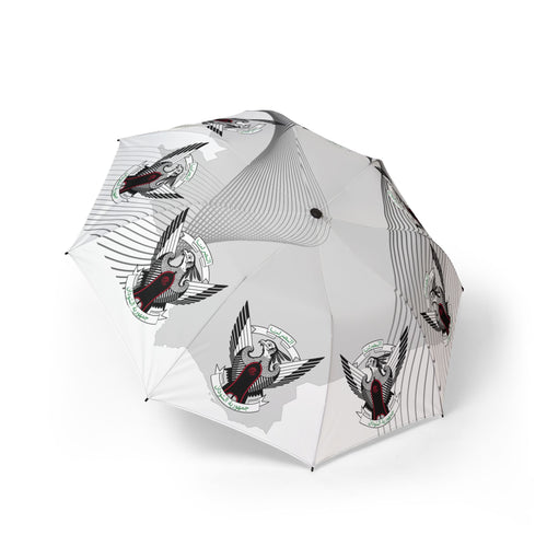 Foldable Umbrella — Retro Winged Emblem Compact Windproof Umbrella