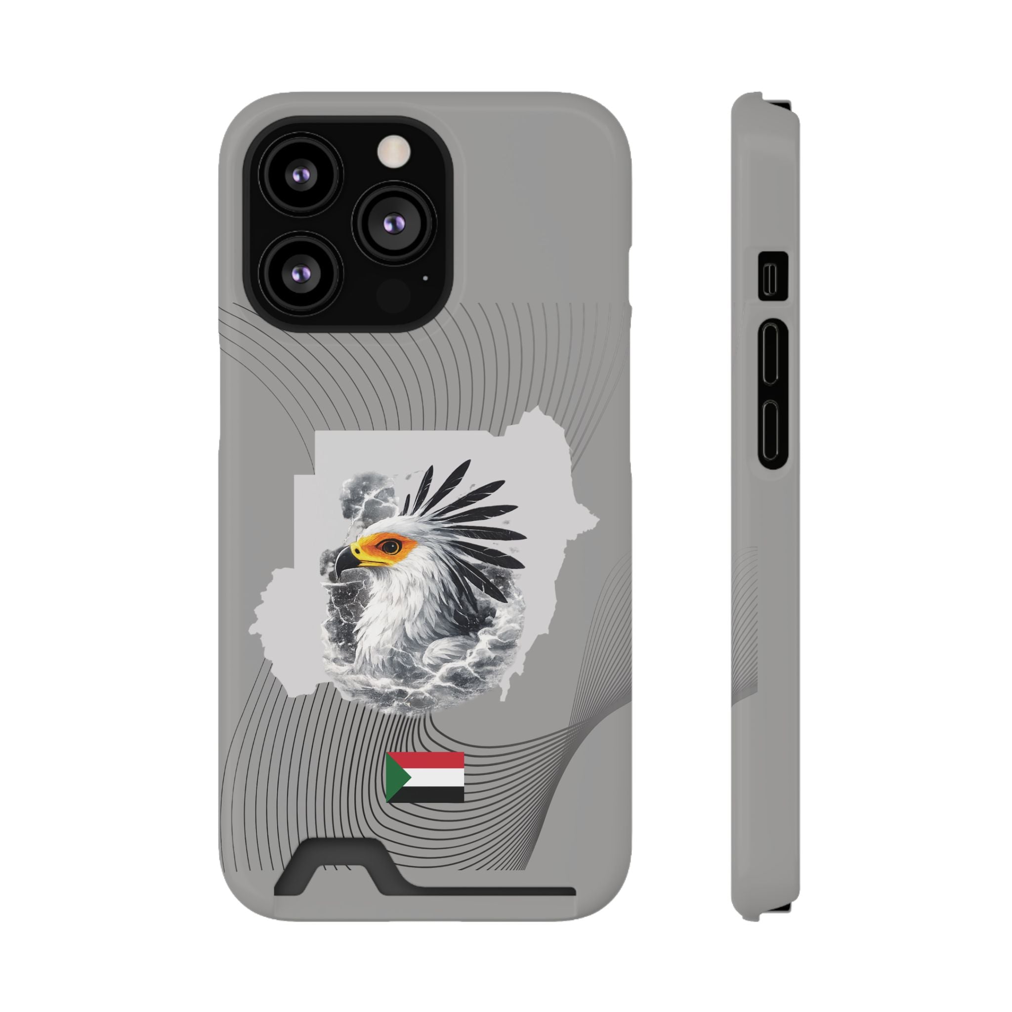 Sudan Eagle & Flag Protective Phone Case | جراب كفر علم وخريطة السودان