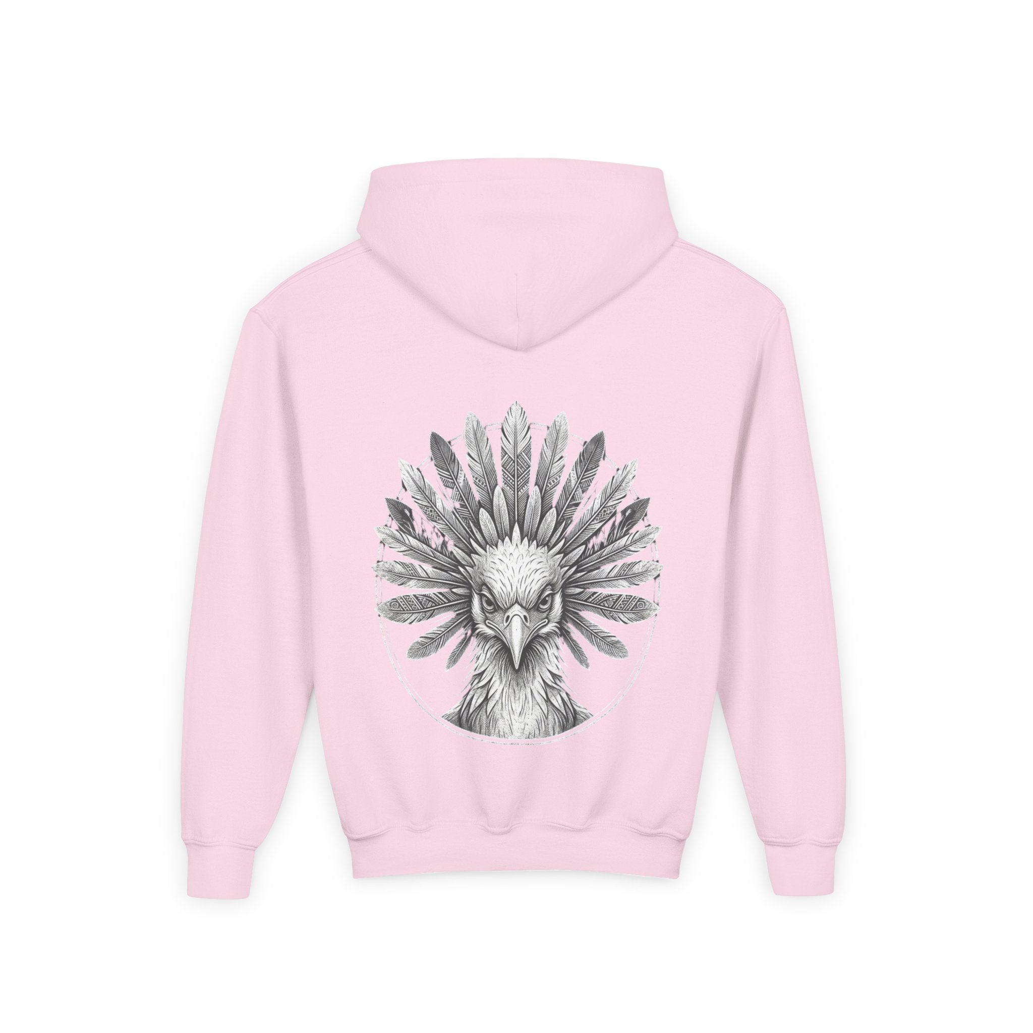 African Heritage Youth Hoodie | Secretary Bird & Africa Map | هودي أطفال أفريقيا وصقر الجديان