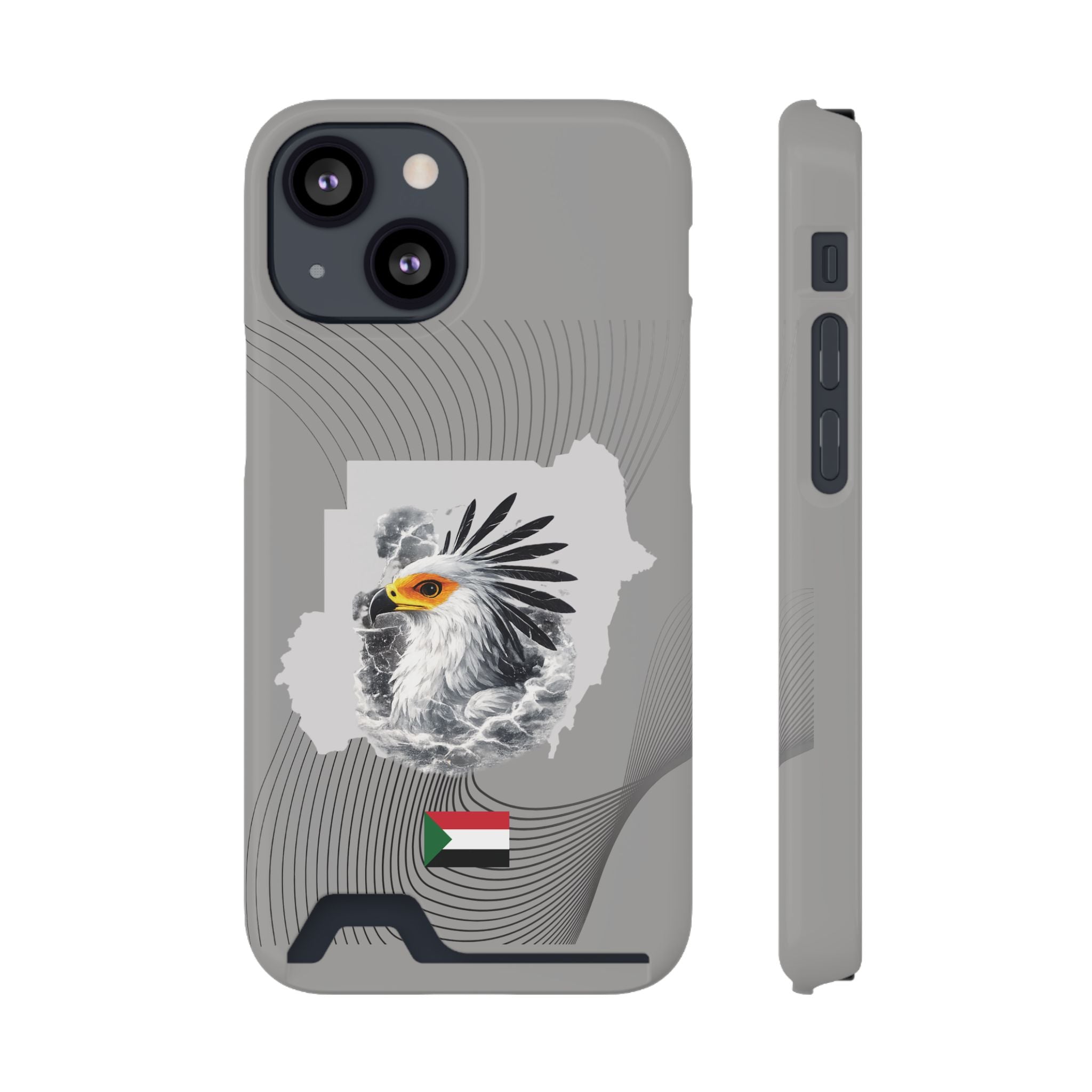 Sudan Eagle & Flag Protective Phone Case | جراب كفر علم وخريطة السودان