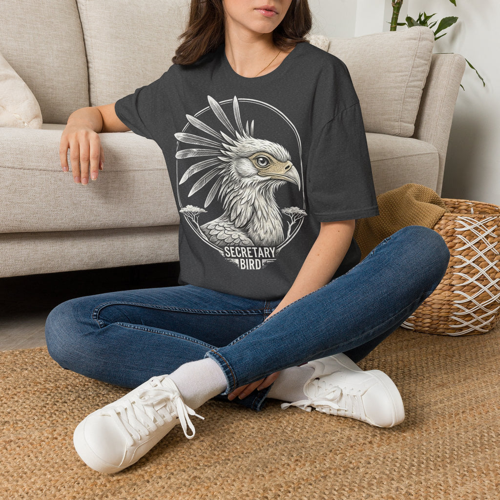 🇸🇩  Secretarybird beautiful T-Shirt | تيشرت صقر الجديان السودان قطن فاخر