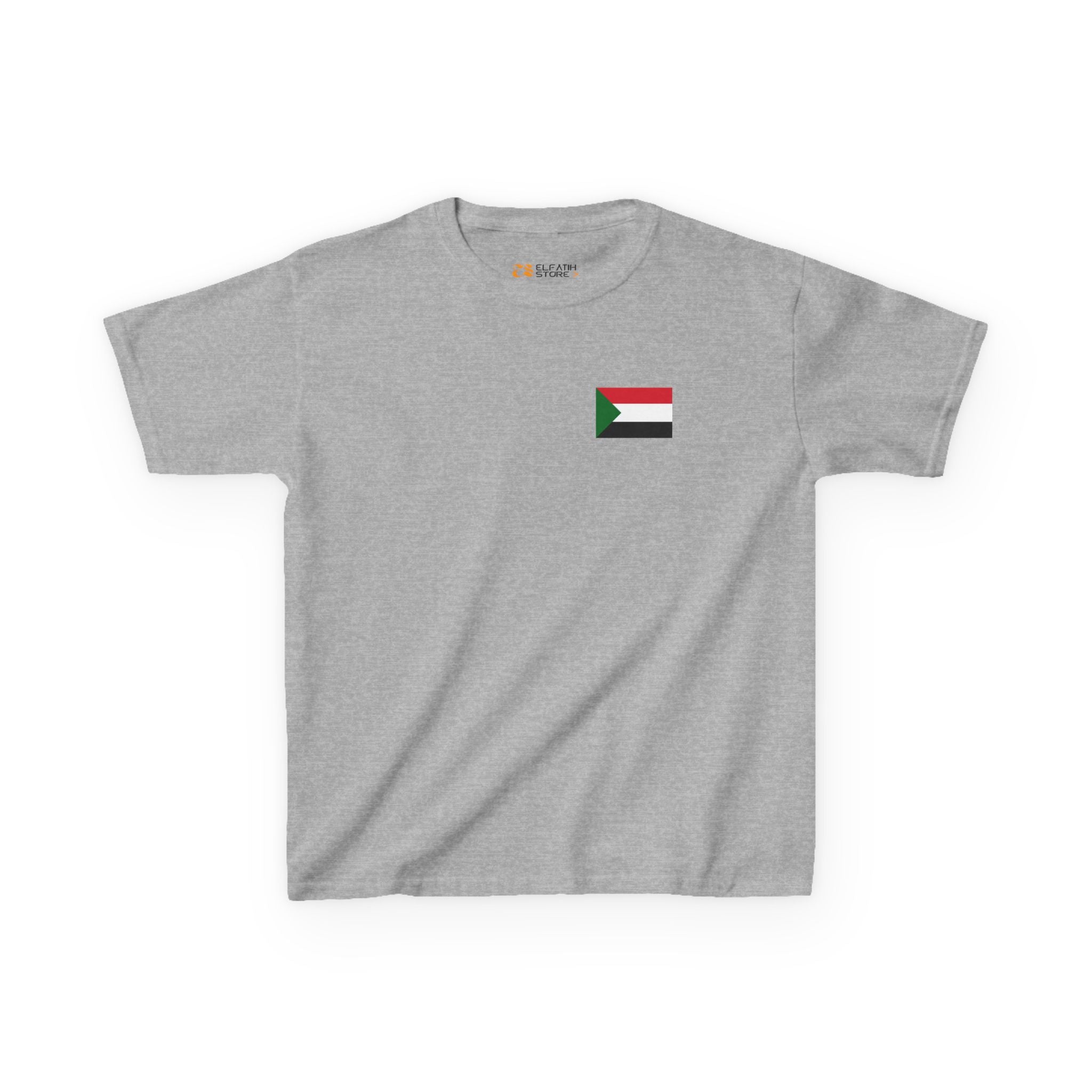 Patriotic Kids Sudan Flag T‑Shirt | تيشرت الطفل الوطني علم السوداني