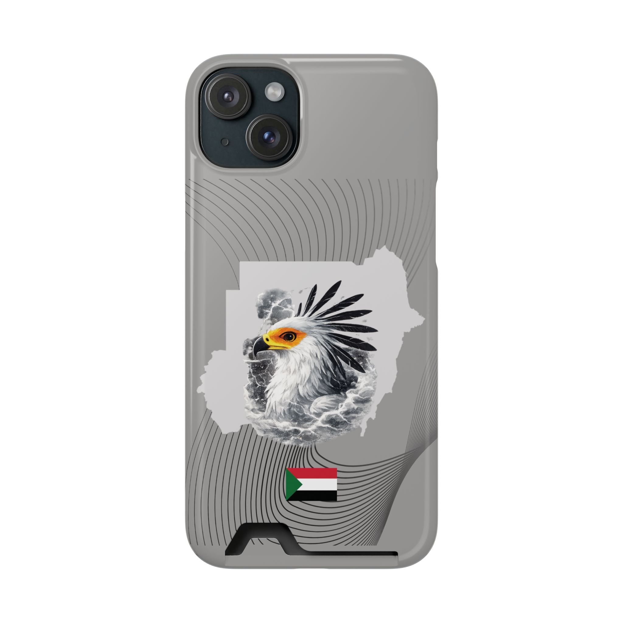 Sudan Eagle & Flag Protective Phone Case | جراب كفر علم وخريطة السودان