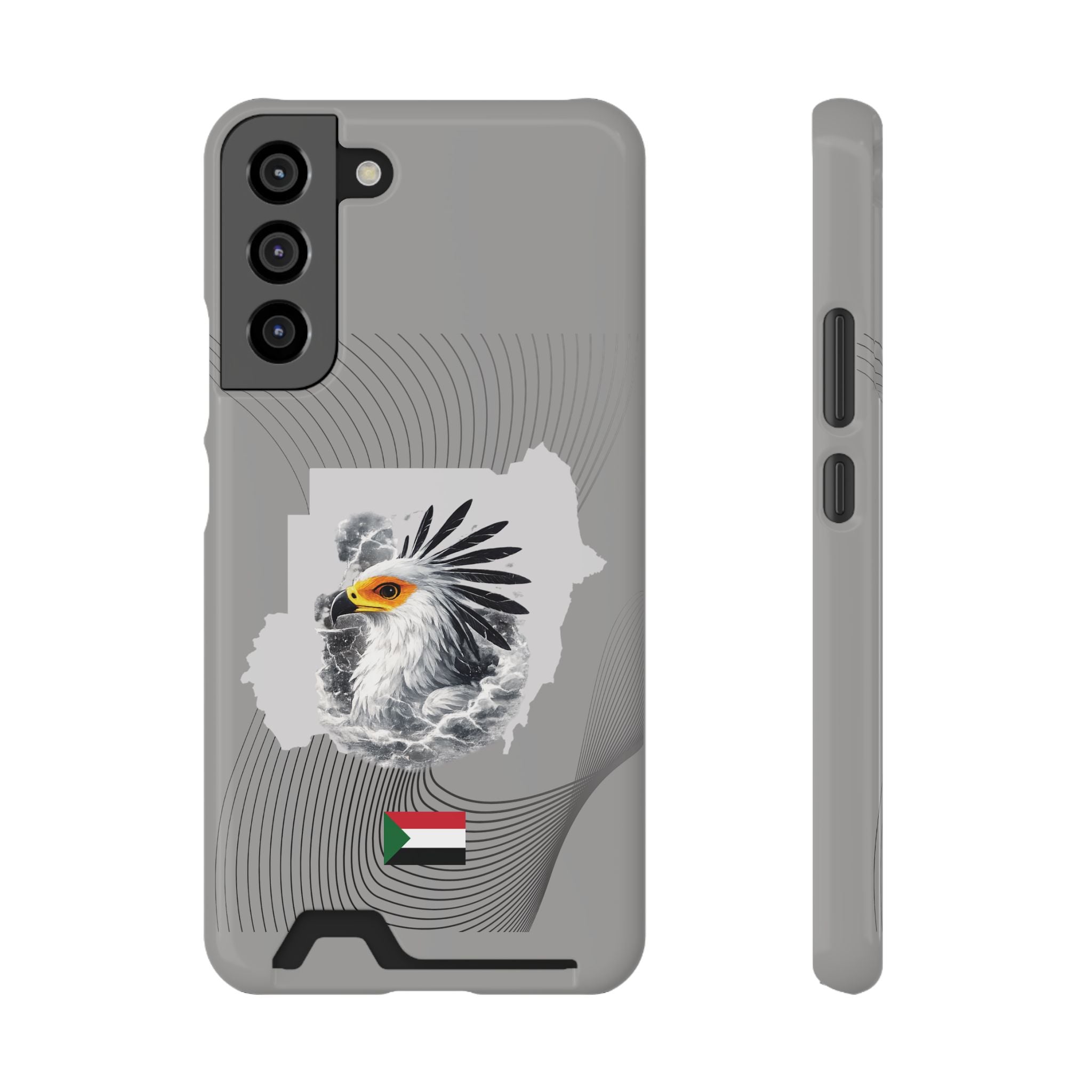 Sudan Eagle & Flag Protective Phone Case | جراب كفر علم وخريطة السودان