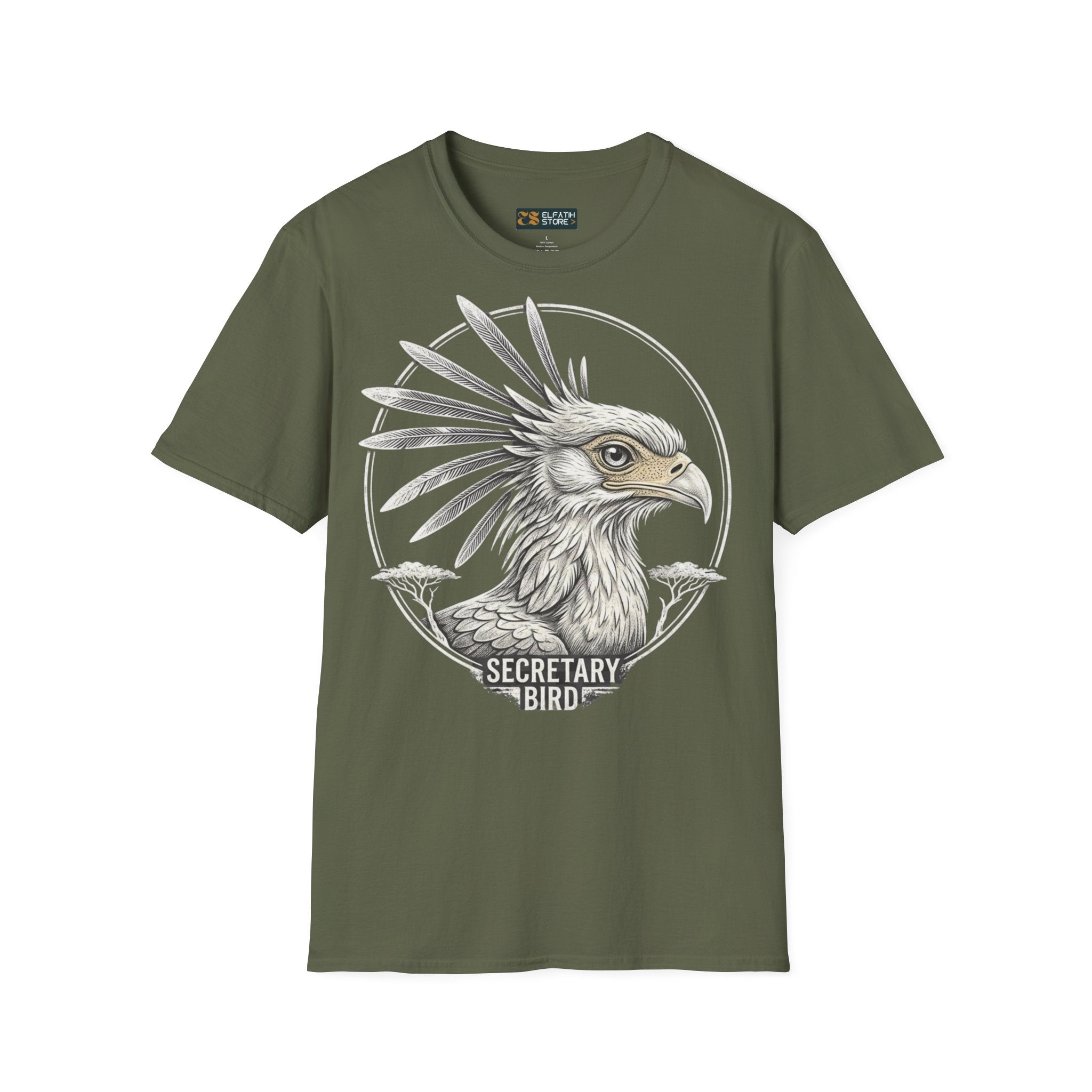 🇸🇩  Secretarybird beautiful T-Shirt | تيشرت صقر الجديان السودان قطن فاخر