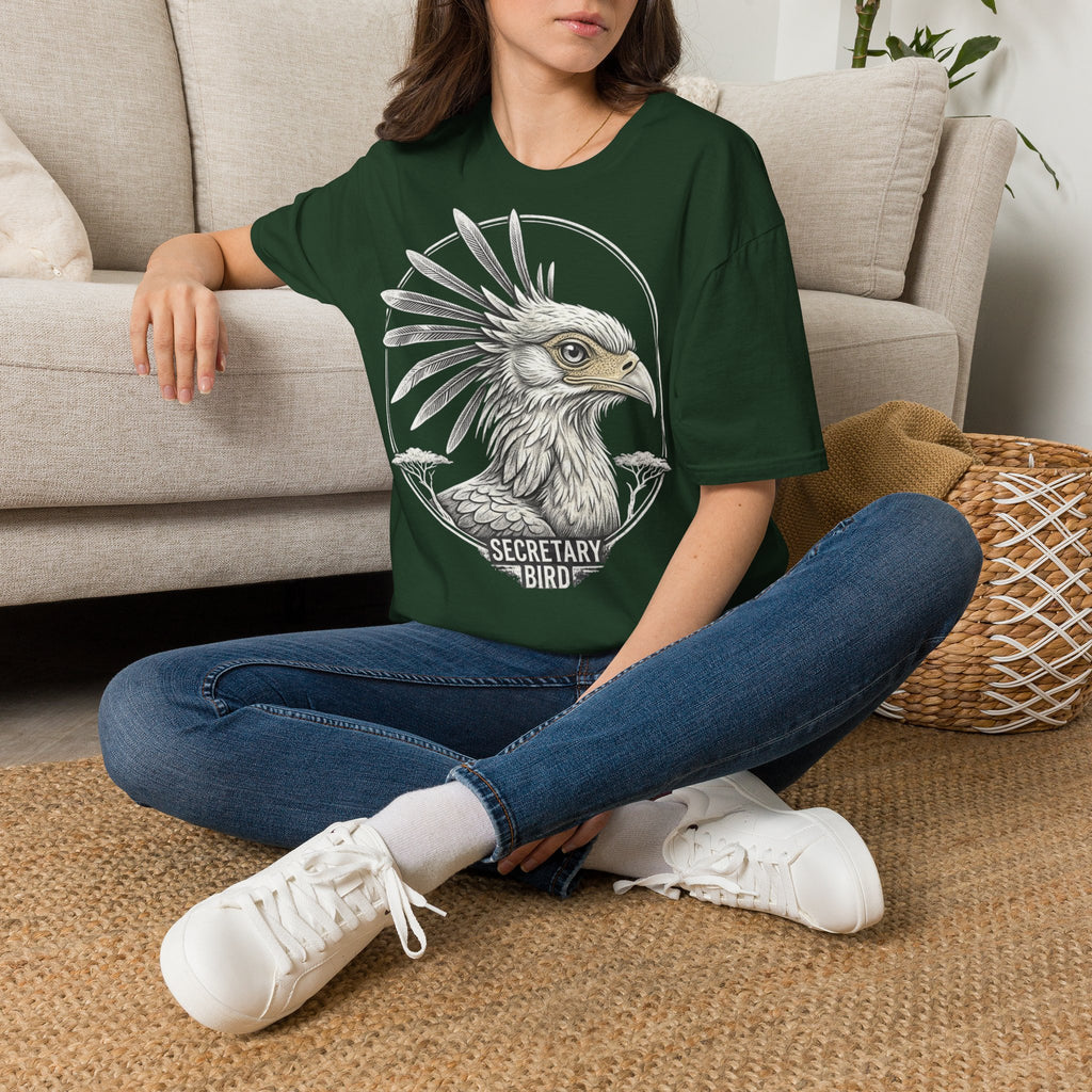 🇸🇩  Secretarybird beautiful T-Shirt | تيشرت صقر الجديان السودان قطن فاخر