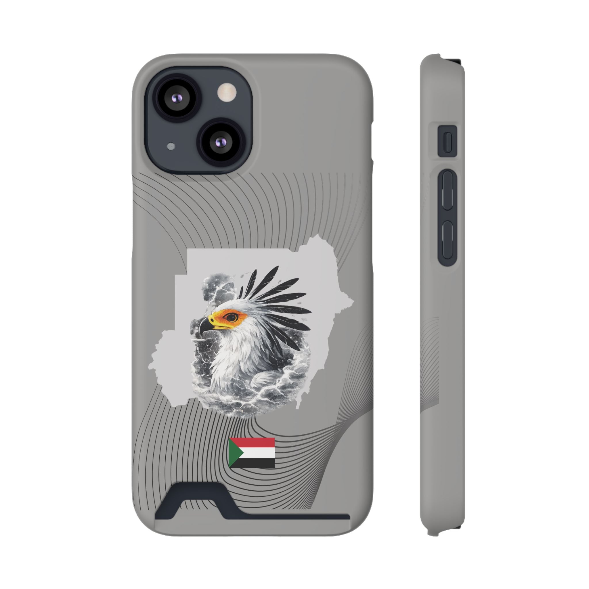 Sudan Eagle & Flag Protective Phone Case | جراب كفر علم وخريطة السودان
