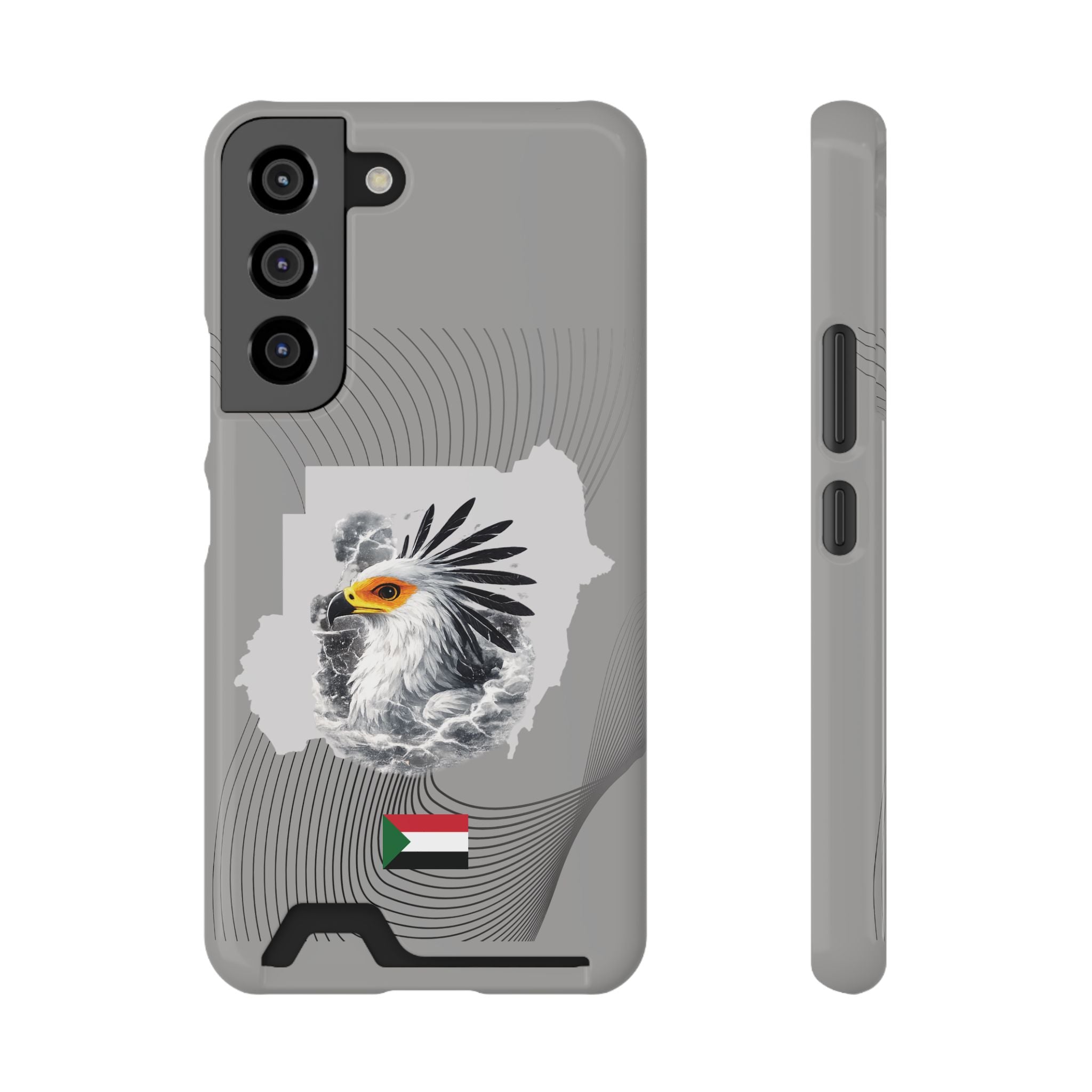 Sudan Eagle & Flag Protective Phone Case | جراب كفر علم وخريطة السودان