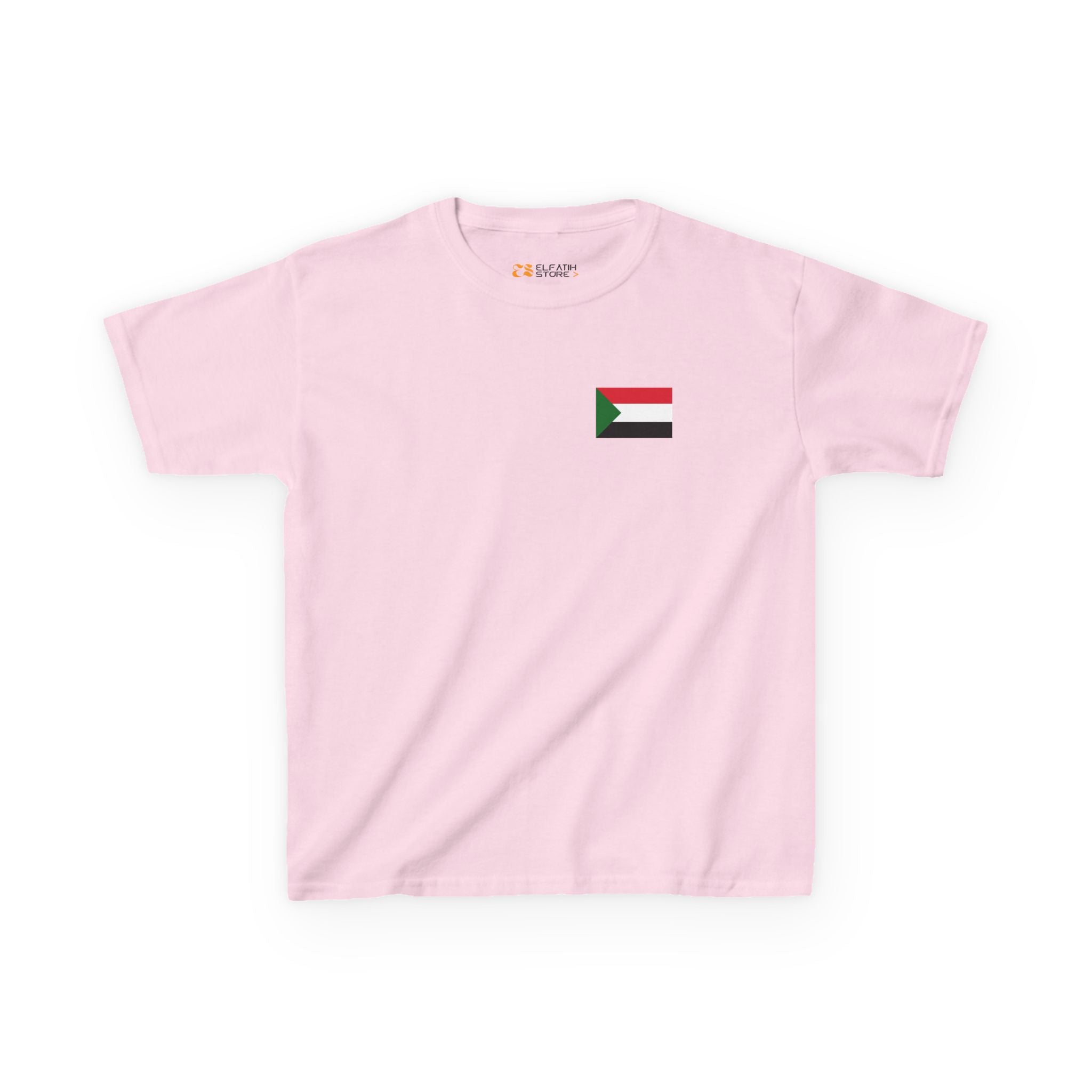Patriotic Kids Sudan Flag T‑Shirt | تيشرت الطفل الوطني علم السوداني