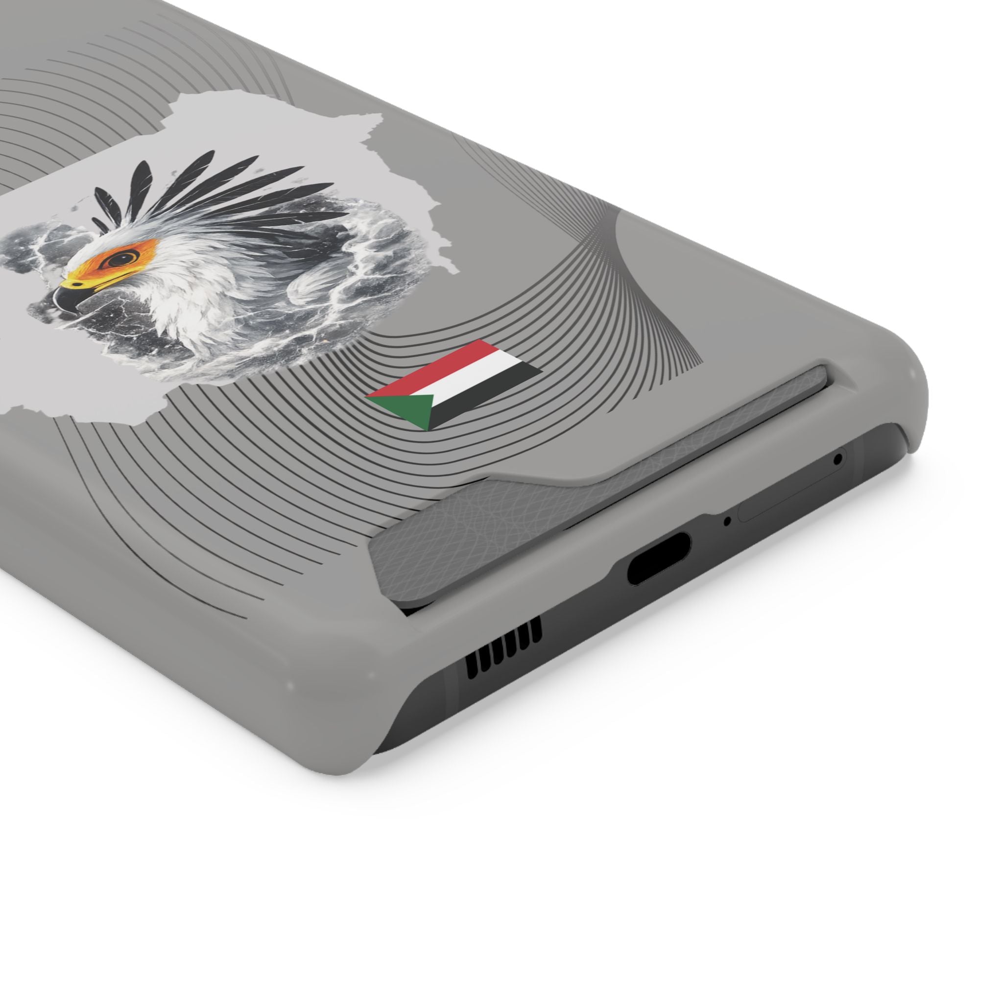 Sudan Eagle & Flag Protective Phone Case | جراب كفر علم وخريطة السودان