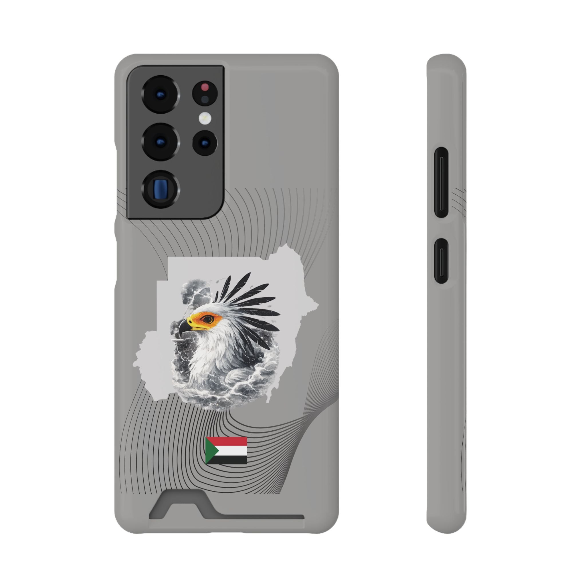 Sudan Eagle & Flag Protective Phone Case | جراب كفر علم وخريطة السودان