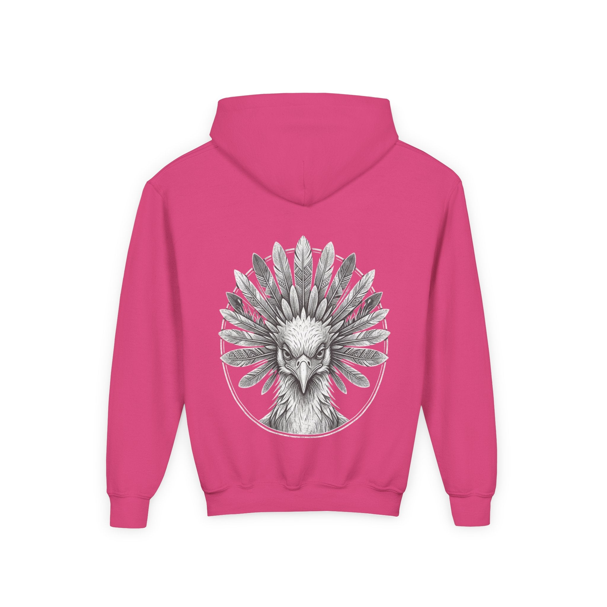 African Heritage Youth Hoodie | Secretary Bird & Africa Map | هودي أطفال أفريقيا وصقر الجديان