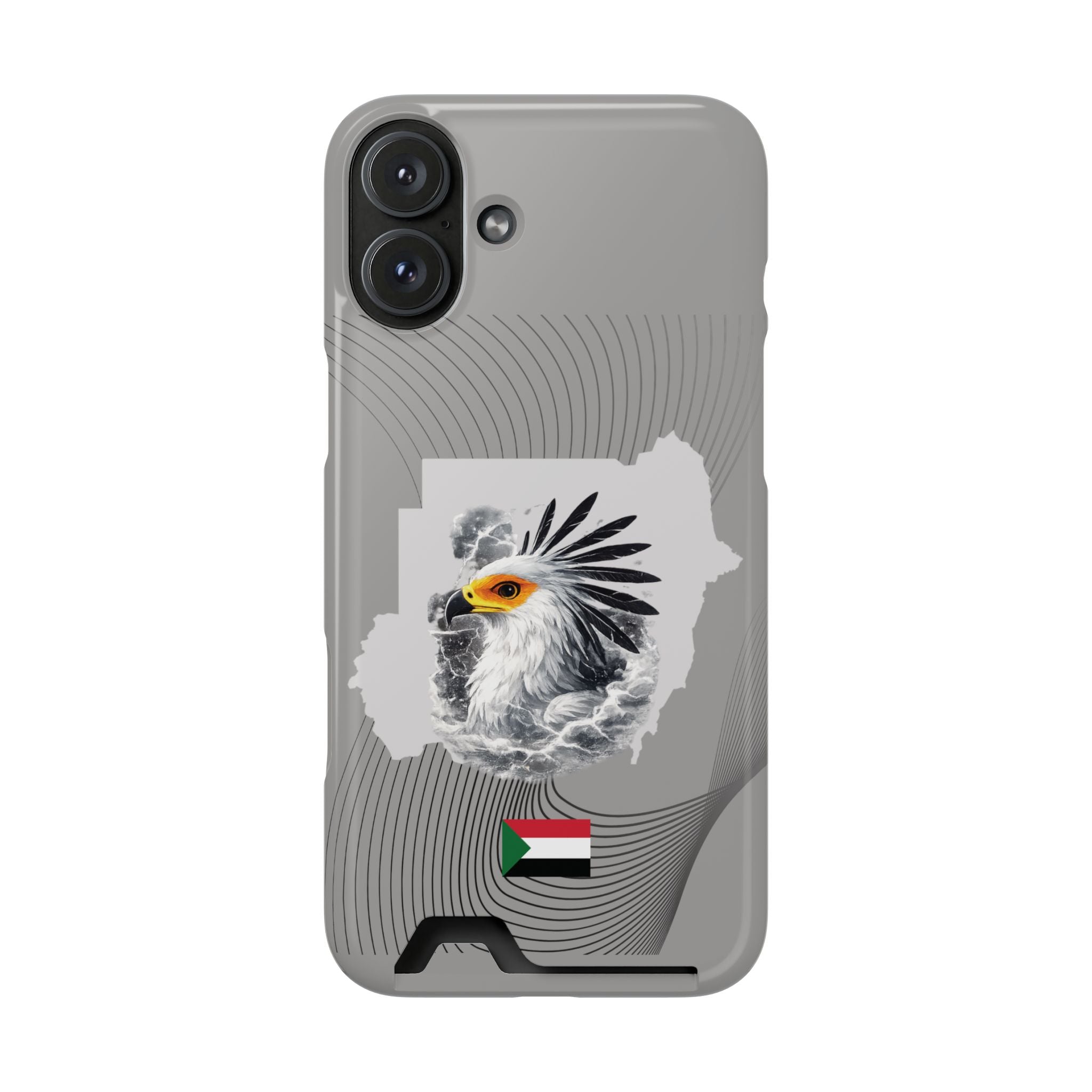 Sudan Eagle & Flag Protective Phone Case | جراب كفر علم وخريطة السودان