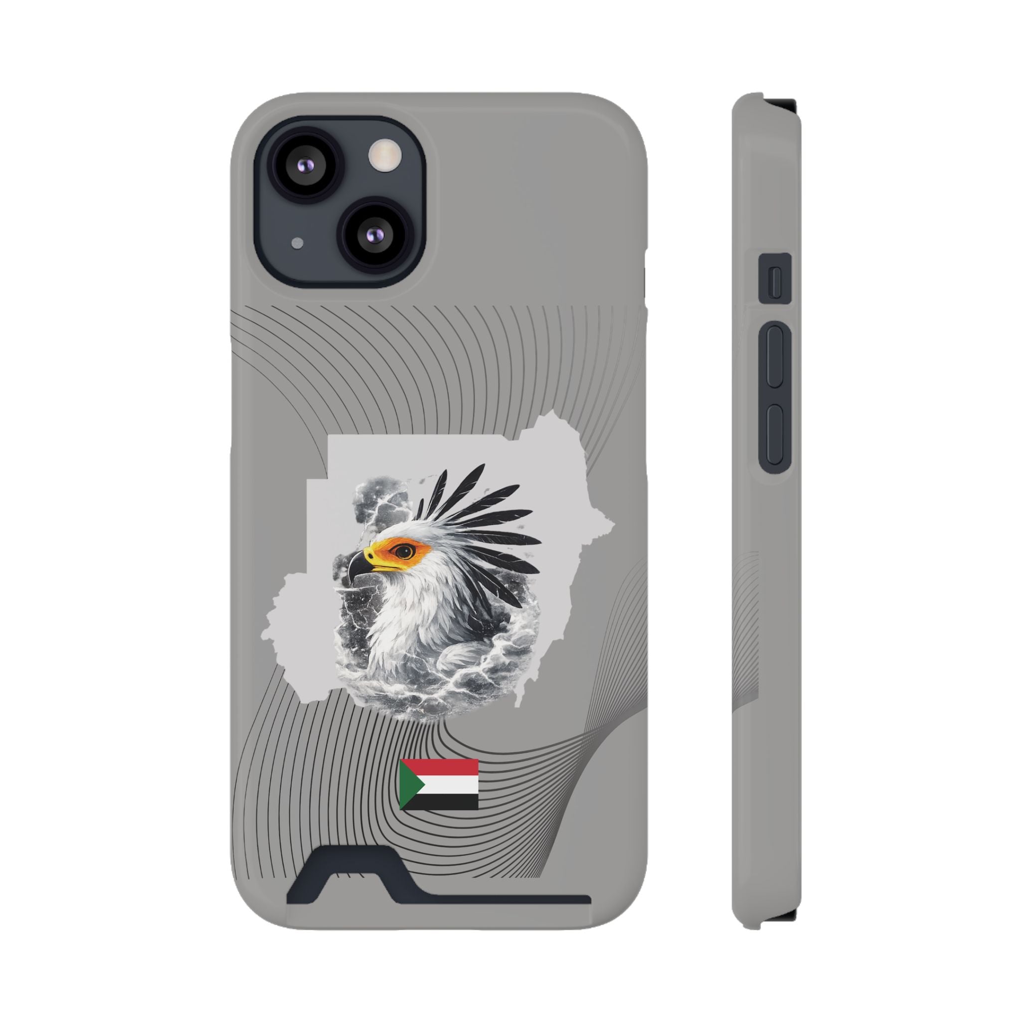 Sudan Eagle & Flag Protective Phone Case | جراب كفر علم وخريطة السودان