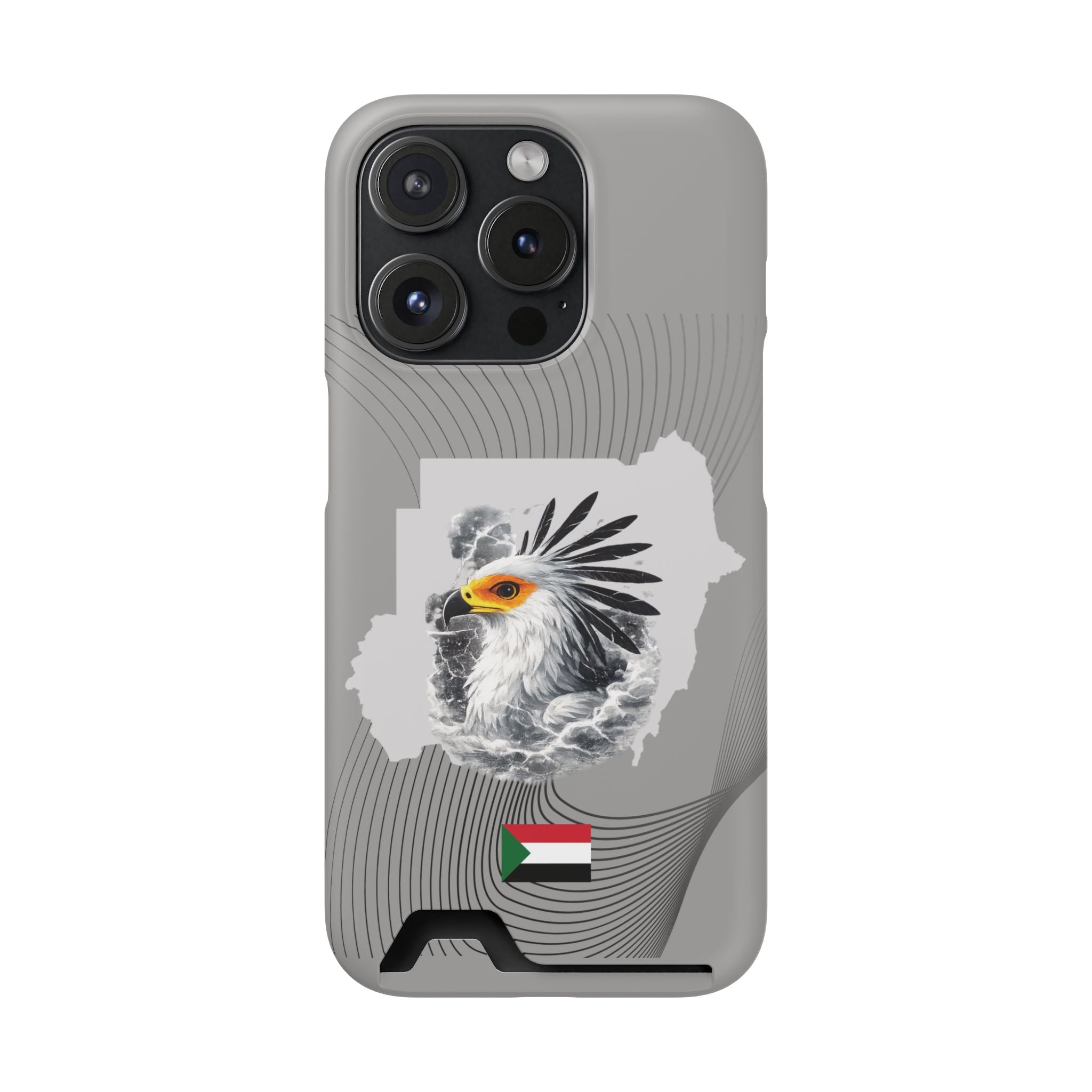Sudan Eagle & Flag Protective Phone Case | جراب كفر علم وخريطة السودان