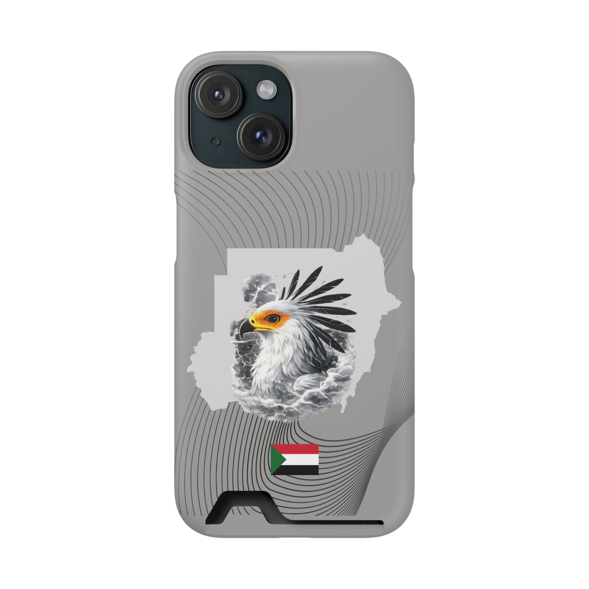 Sudan Eagle & Flag Protective Phone Case | جراب كفر علم وخريطة السودان