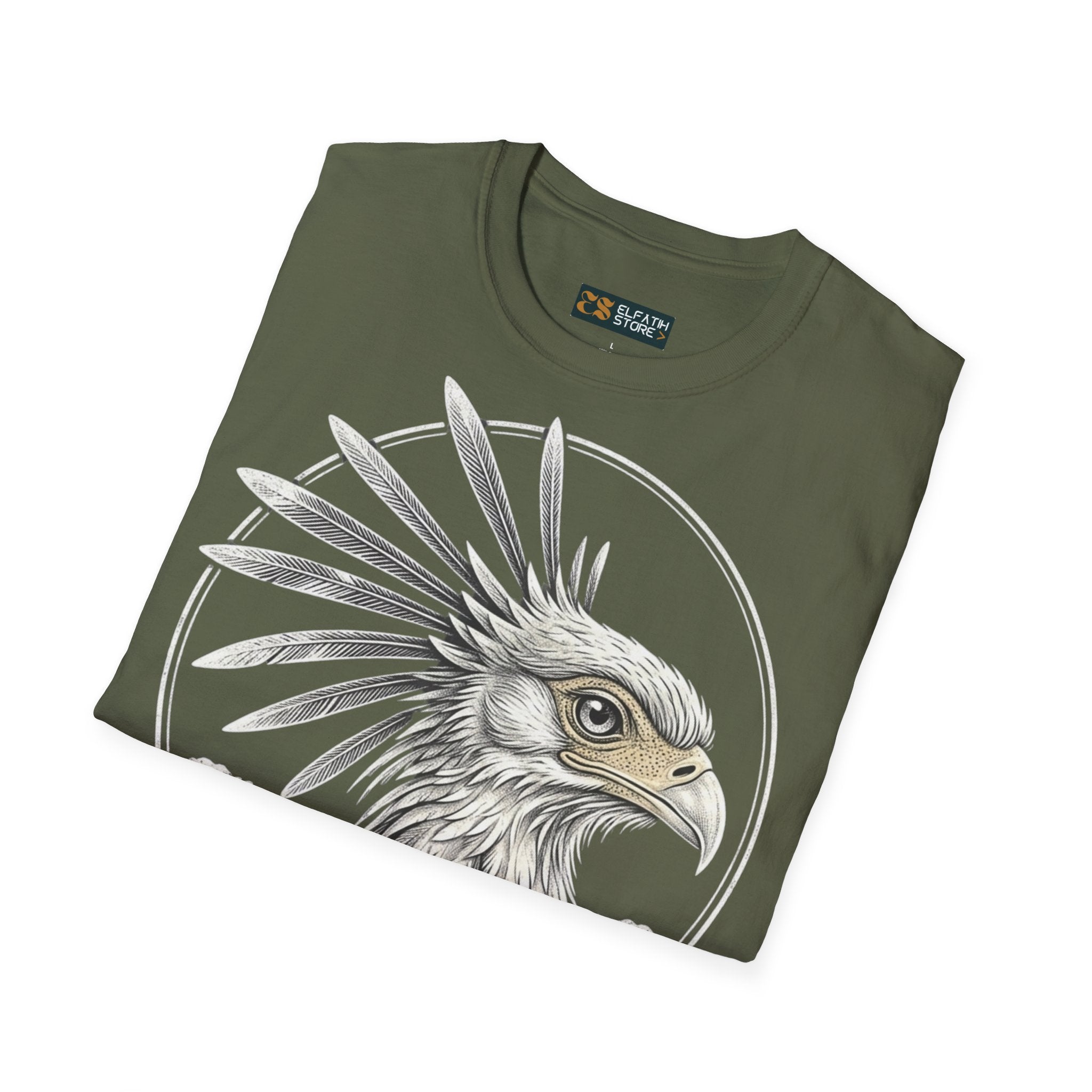 🇸🇩  Secretarybird beautiful T-Shirt | تيشرت صقر الجديان السودان قطن فاخر