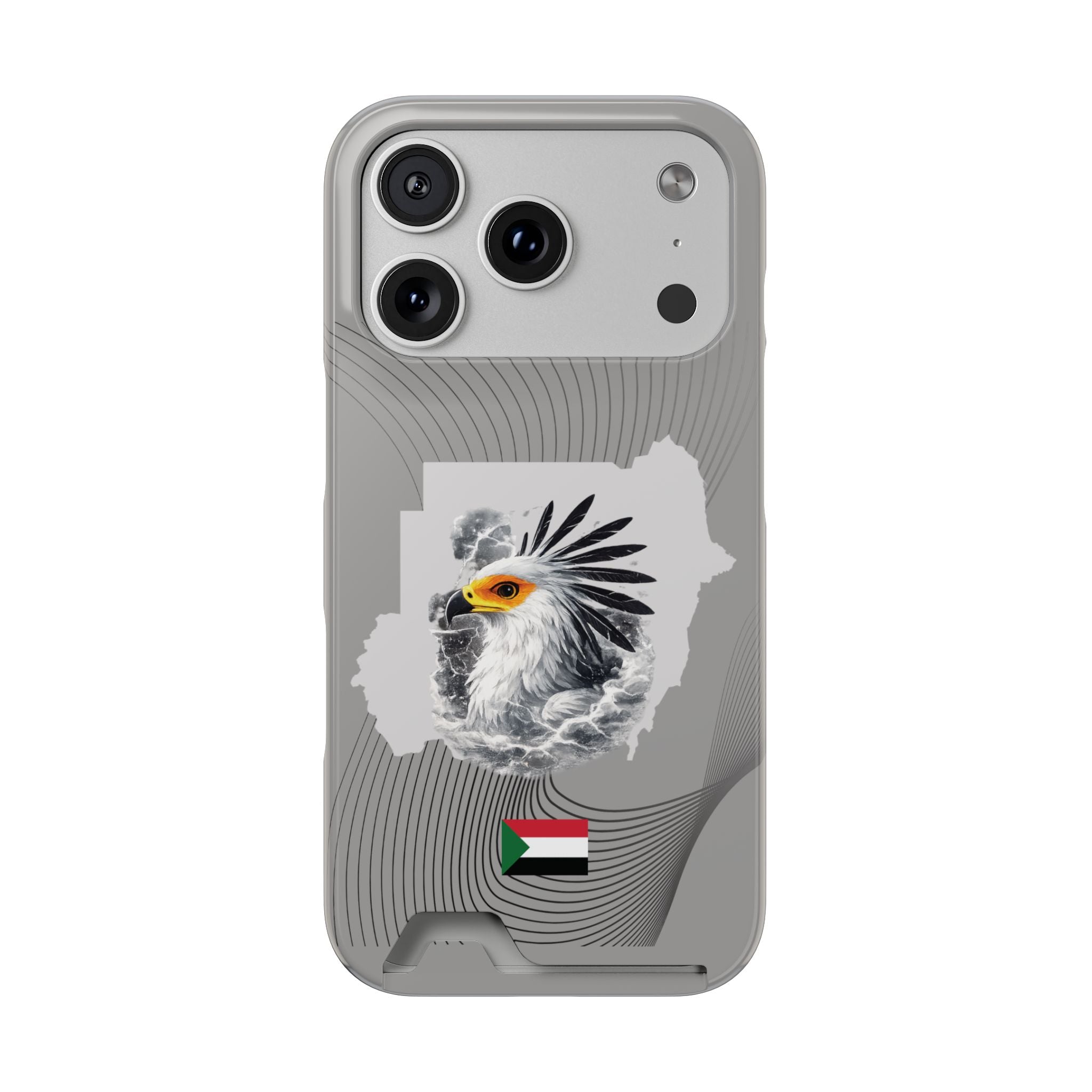 Sudan Eagle & Flag Protective Phone Case | جراب كفر علم وخريطة السودان