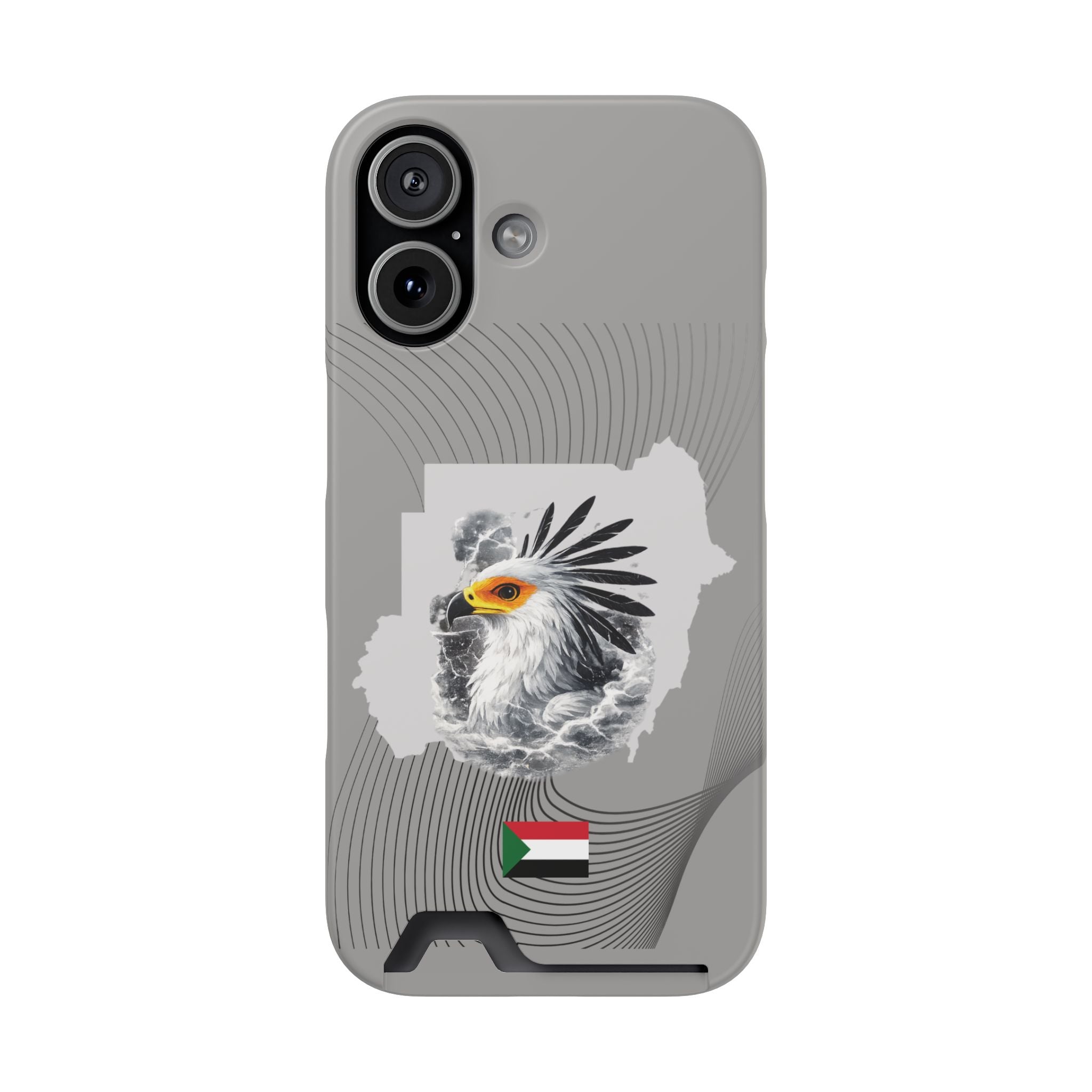 Sudan Eagle & Flag Protective Phone Case | جراب كفر علم وخريطة السودان
