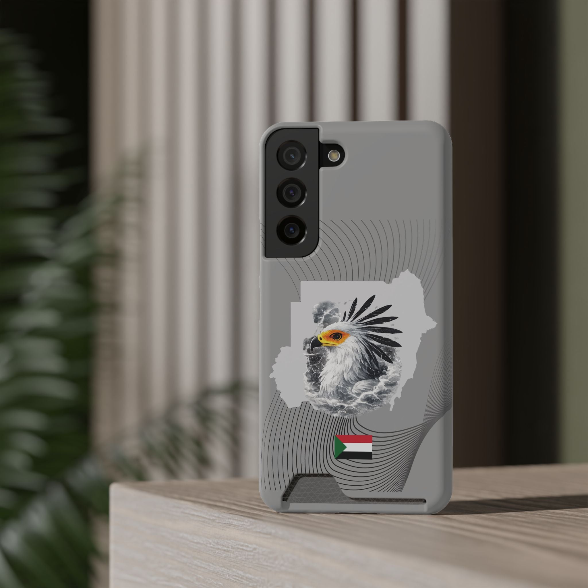 Sudan Eagle & Flag Protective Phone Case | جراب كفر علم وخريطة السودان