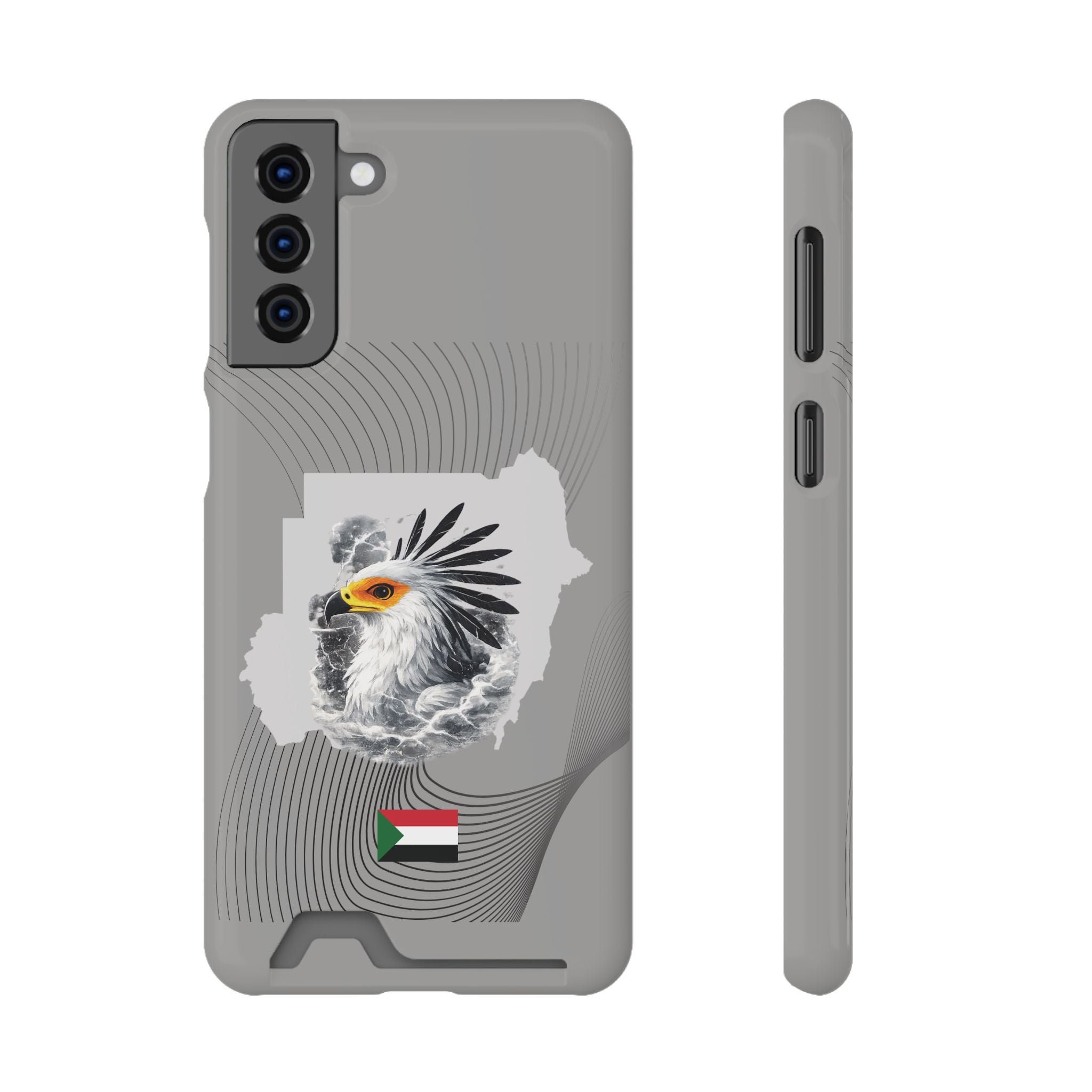 Sudan Eagle & Flag Protective Phone Case | جراب كفر علم وخريطة السودان