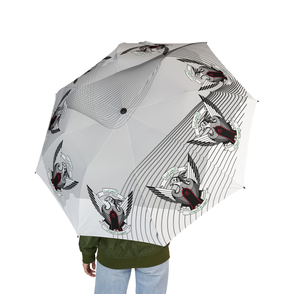 Secretary Bird Foldable Windproof Umbrella | مظلة شمسية صقر الجديان