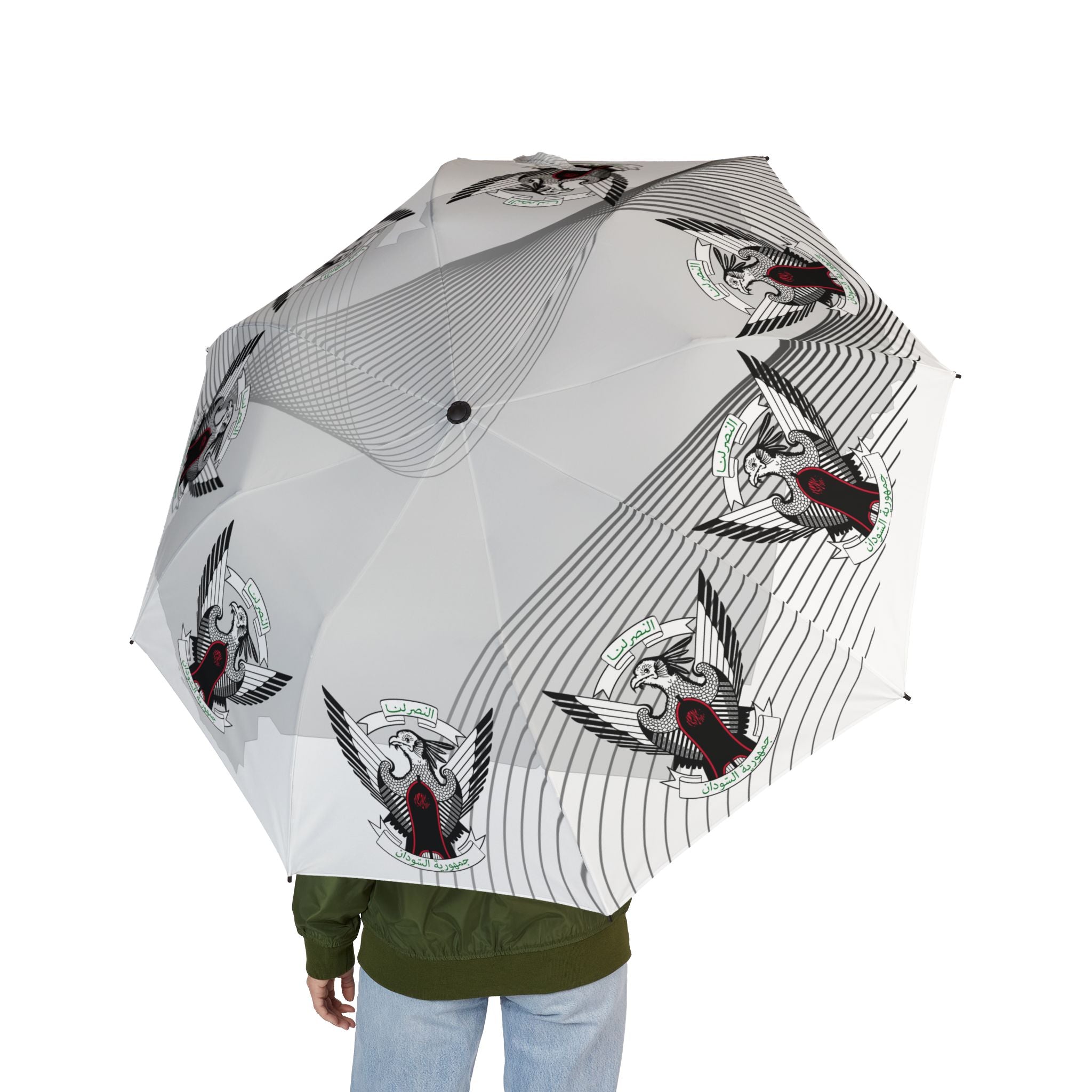 Secretary Bird Foldable Windproof Umbrella | مظلة شمسية صقر الجديان