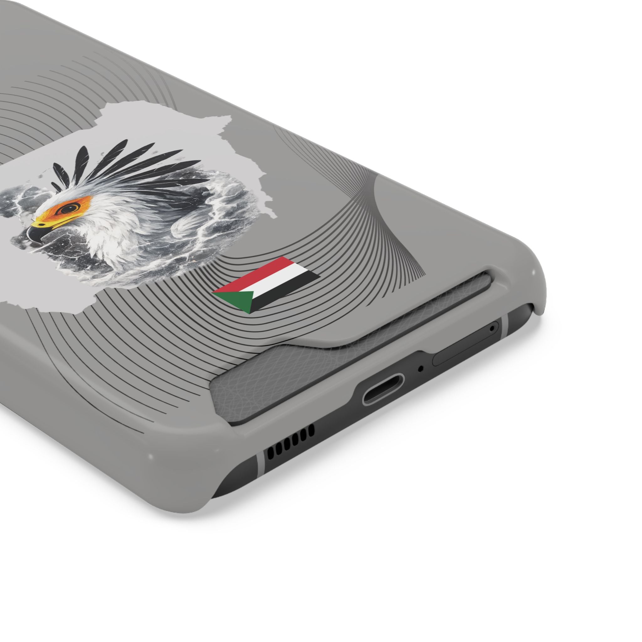 Sudan Eagle & Flag Protective Phone Case | جراب كفر علم وخريطة السودان