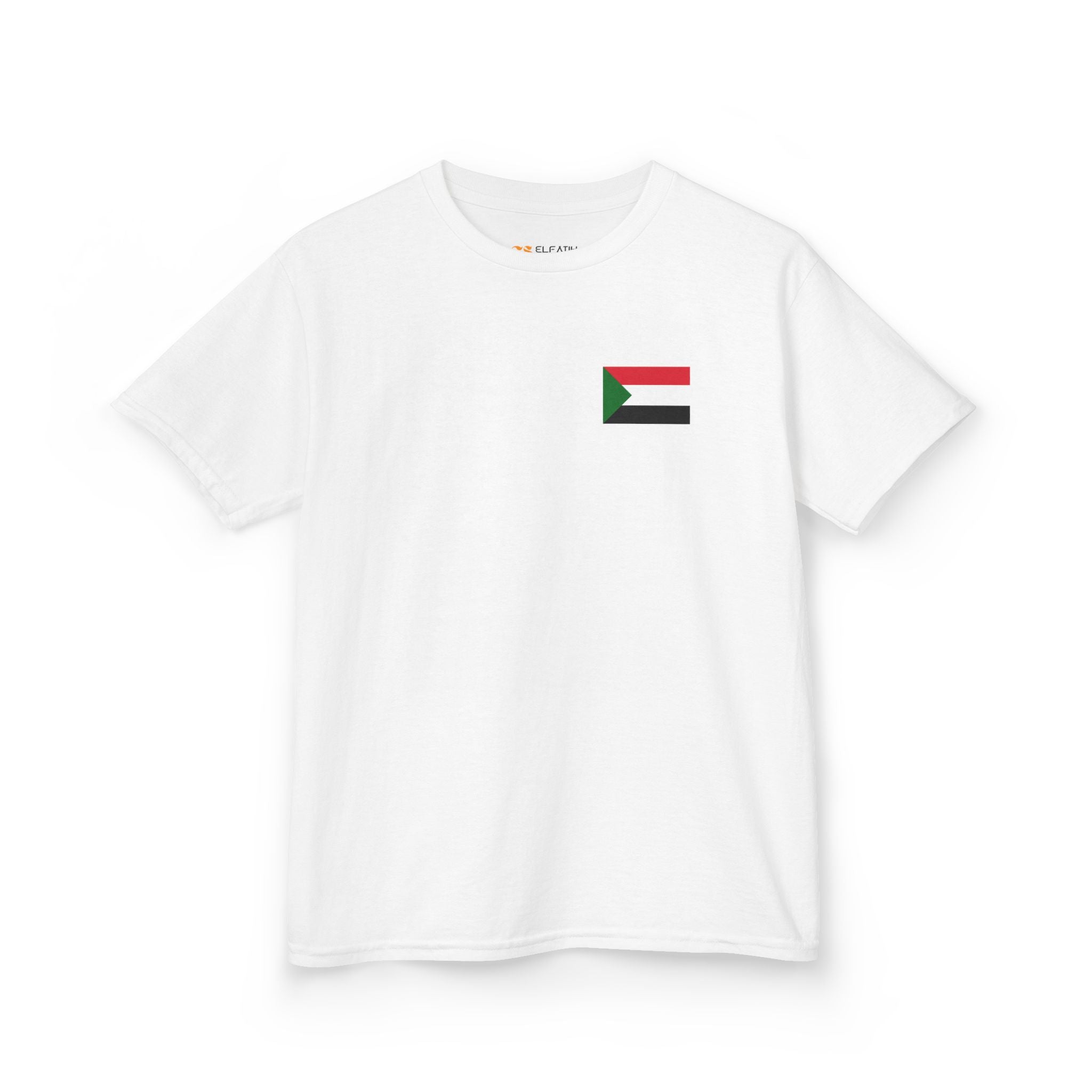 Patriotic Kids Sudan Flag T‑Shirt | تيشرت الطفل الوطني علم السوداني