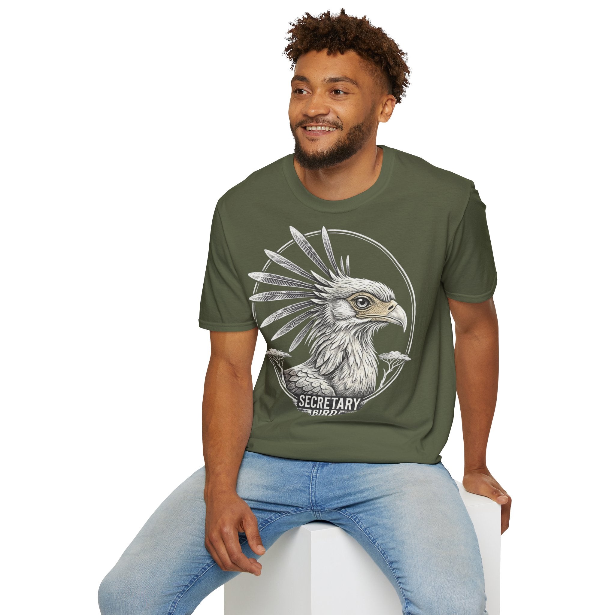 🇸🇩  Secretarybird beautiful T-Shirt | تيشرت صقر الجديان السودان قطن فاخر