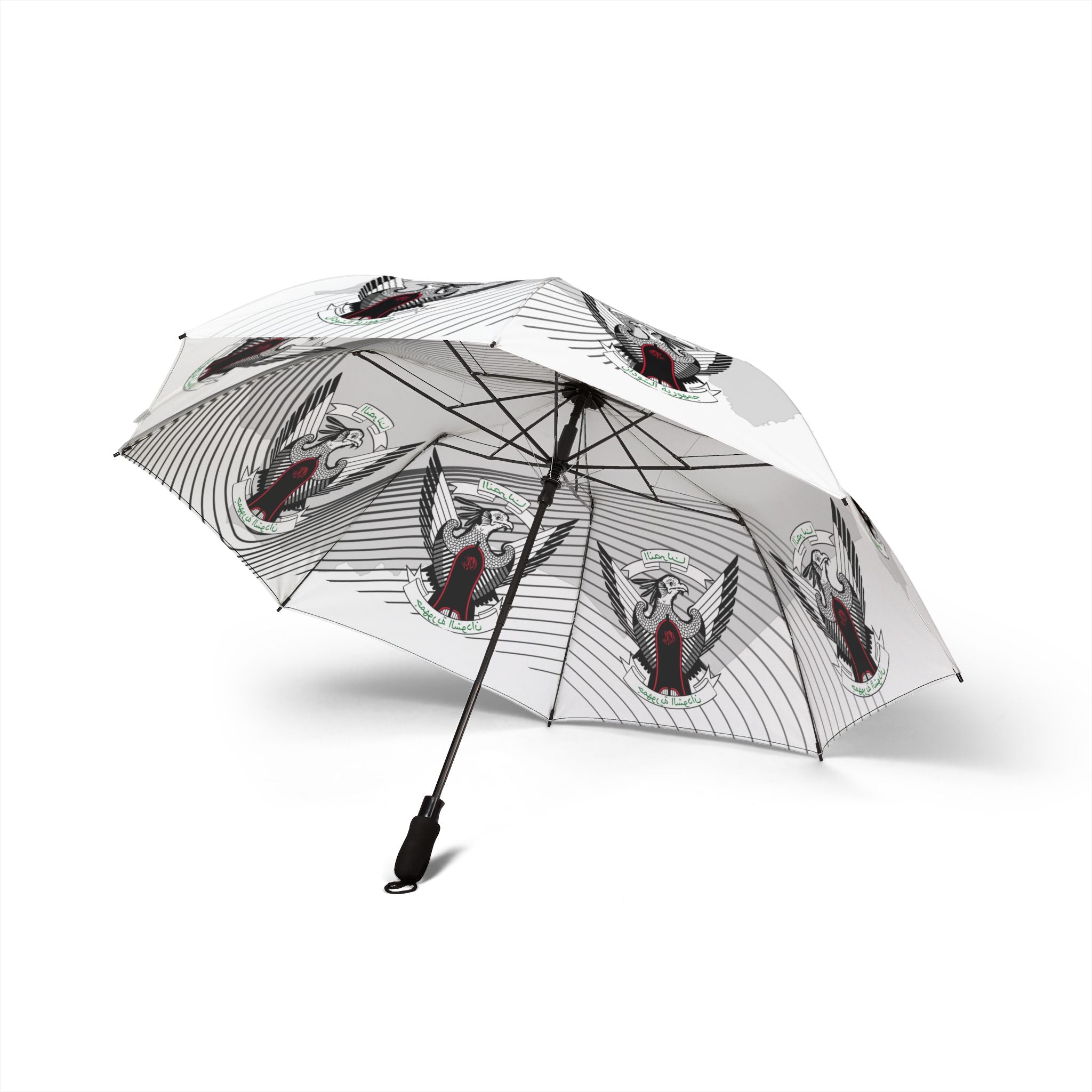 Secretary Bird Foldable Windproof Umbrella | مظلة شمسية صقر الجديان