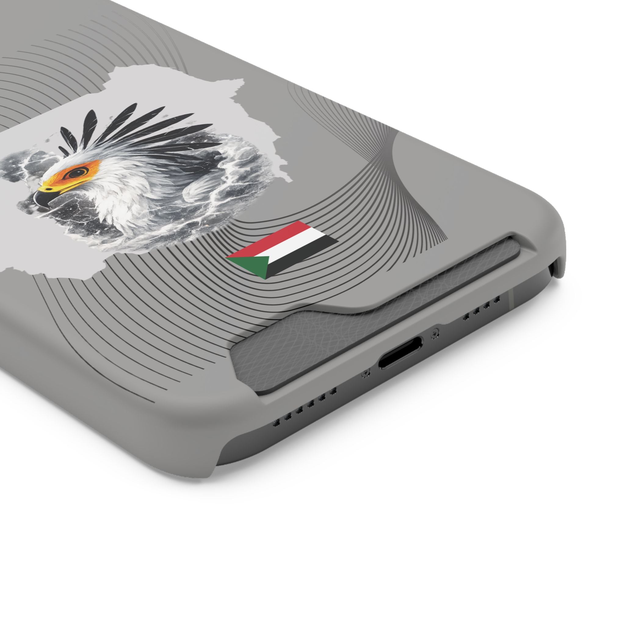 Sudan Eagle & Flag Protective Phone Case | جراب كفر علم وخريطة السودان