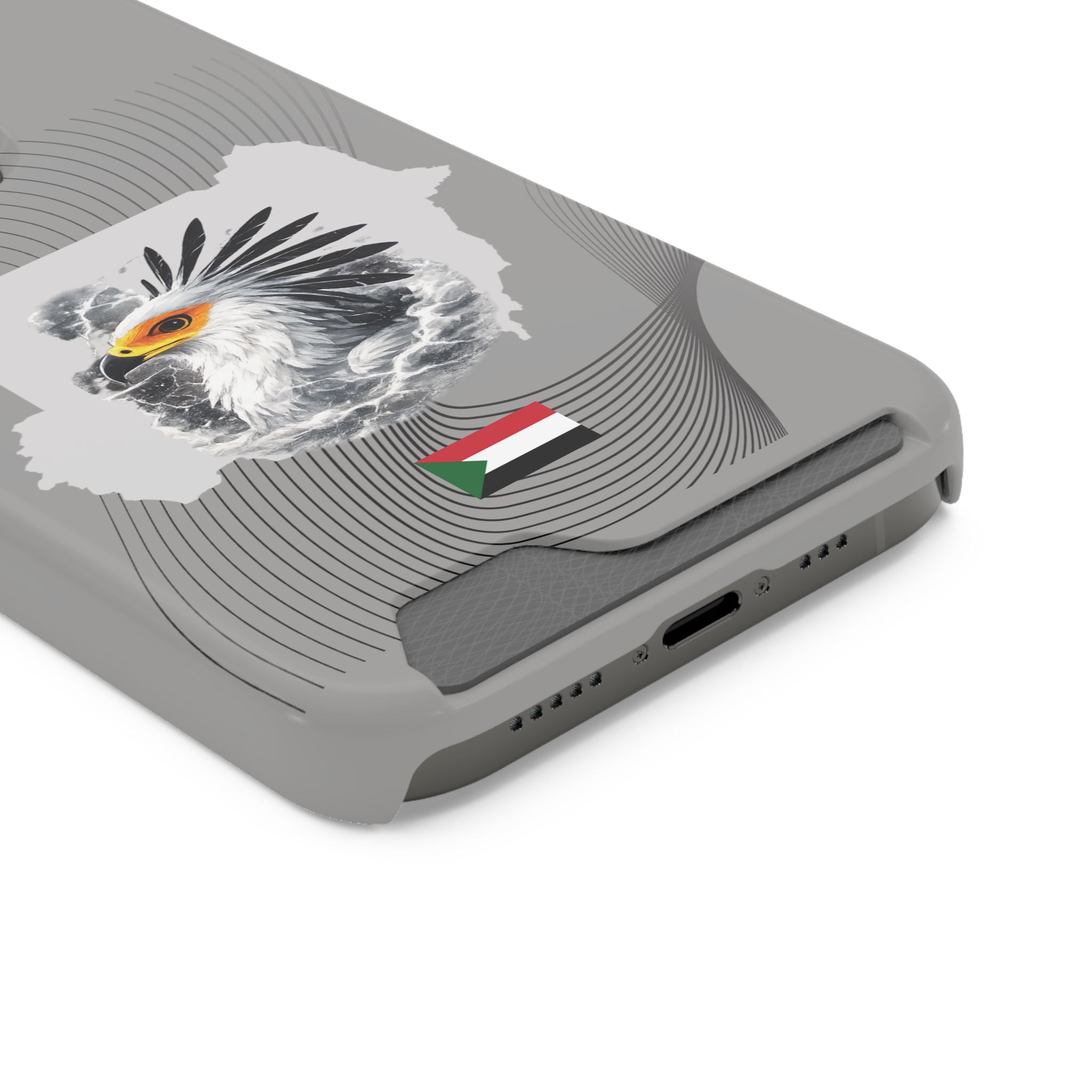 Sudan Eagle & Flag Protective Phone Case | جراب كفر علم وخريطة السودان