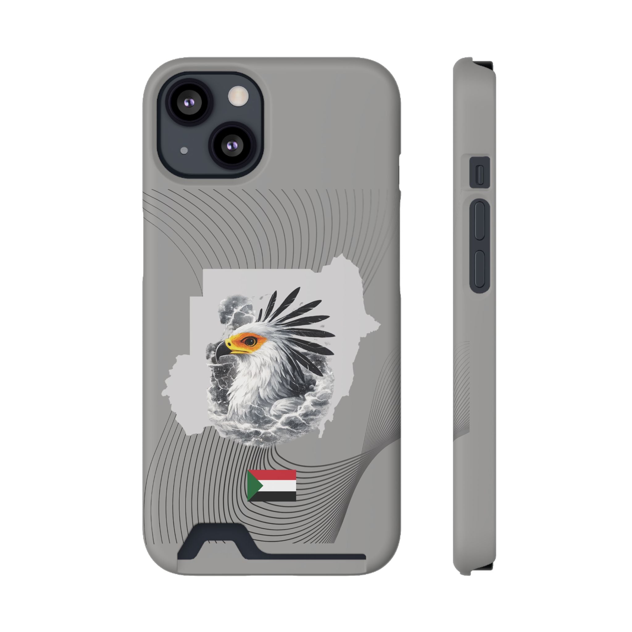 Sudan Eagle & Flag Protective Phone Case | جراب كفر علم وخريطة السودان