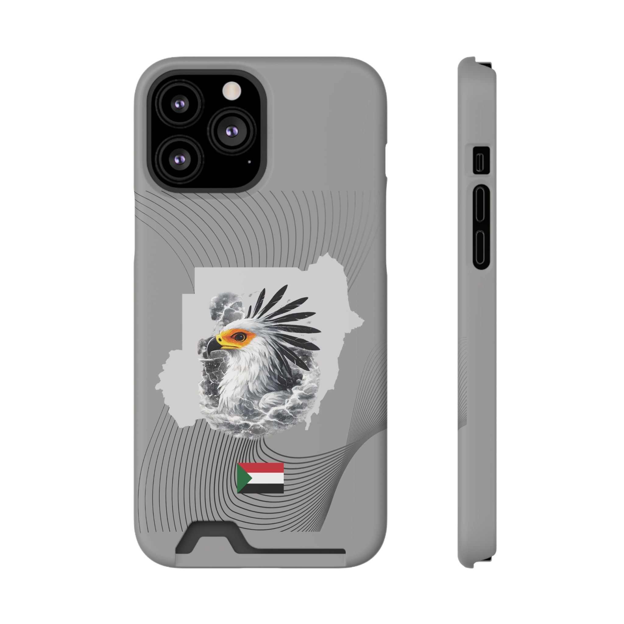 Sudan Eagle & Flag Protective Phone Case | جراب كفر علم وخريطة السودان