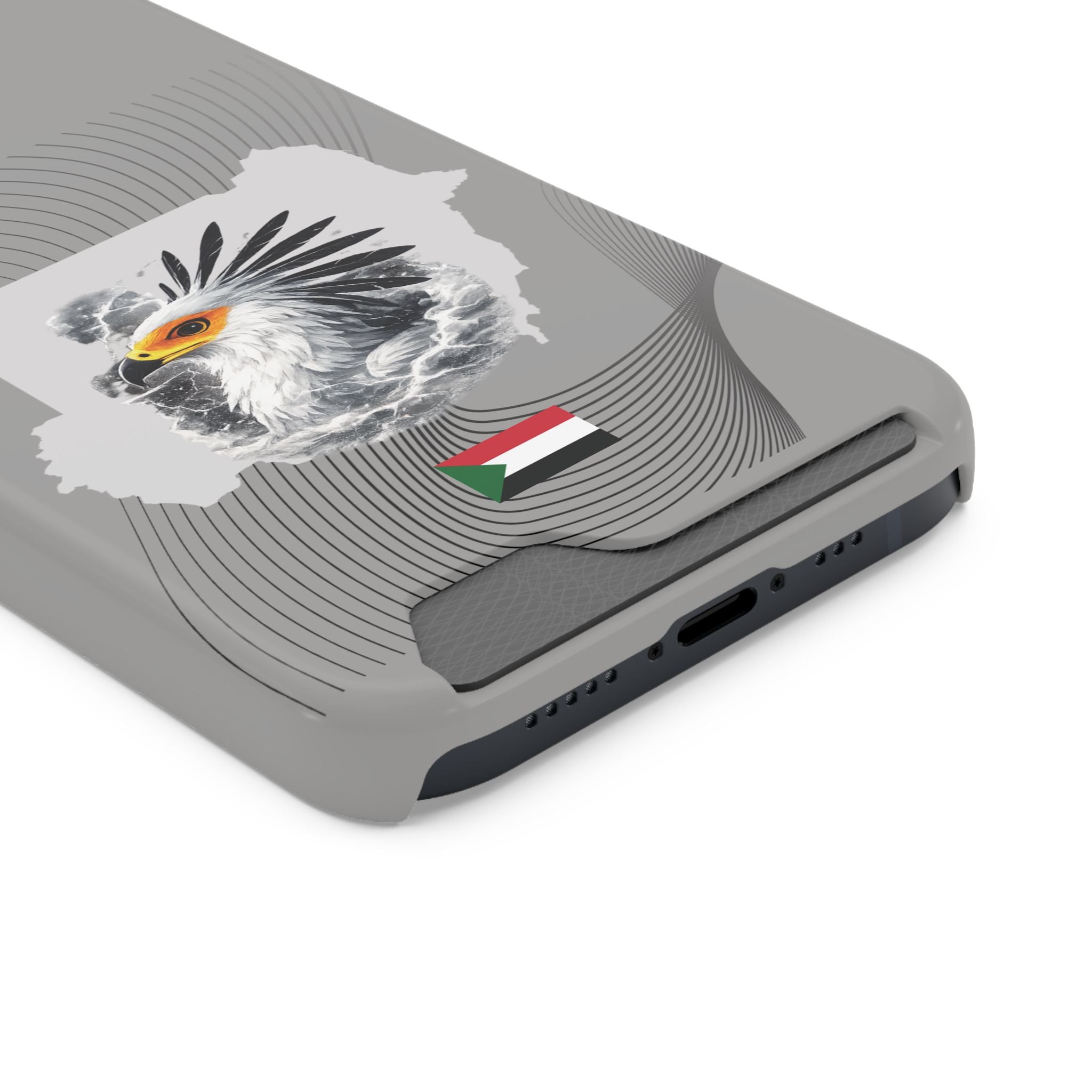 Sudan Eagle & Flag Protective Phone Case | جراب كفر علم وخريطة السودان