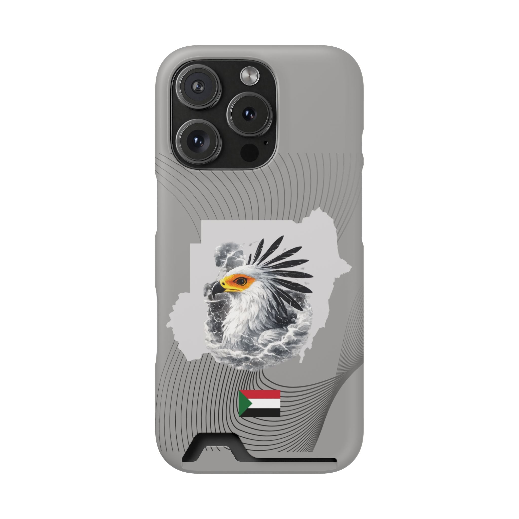 Sudan Eagle & Flag Protective Phone Case | جراب كفر علم وخريطة السودان