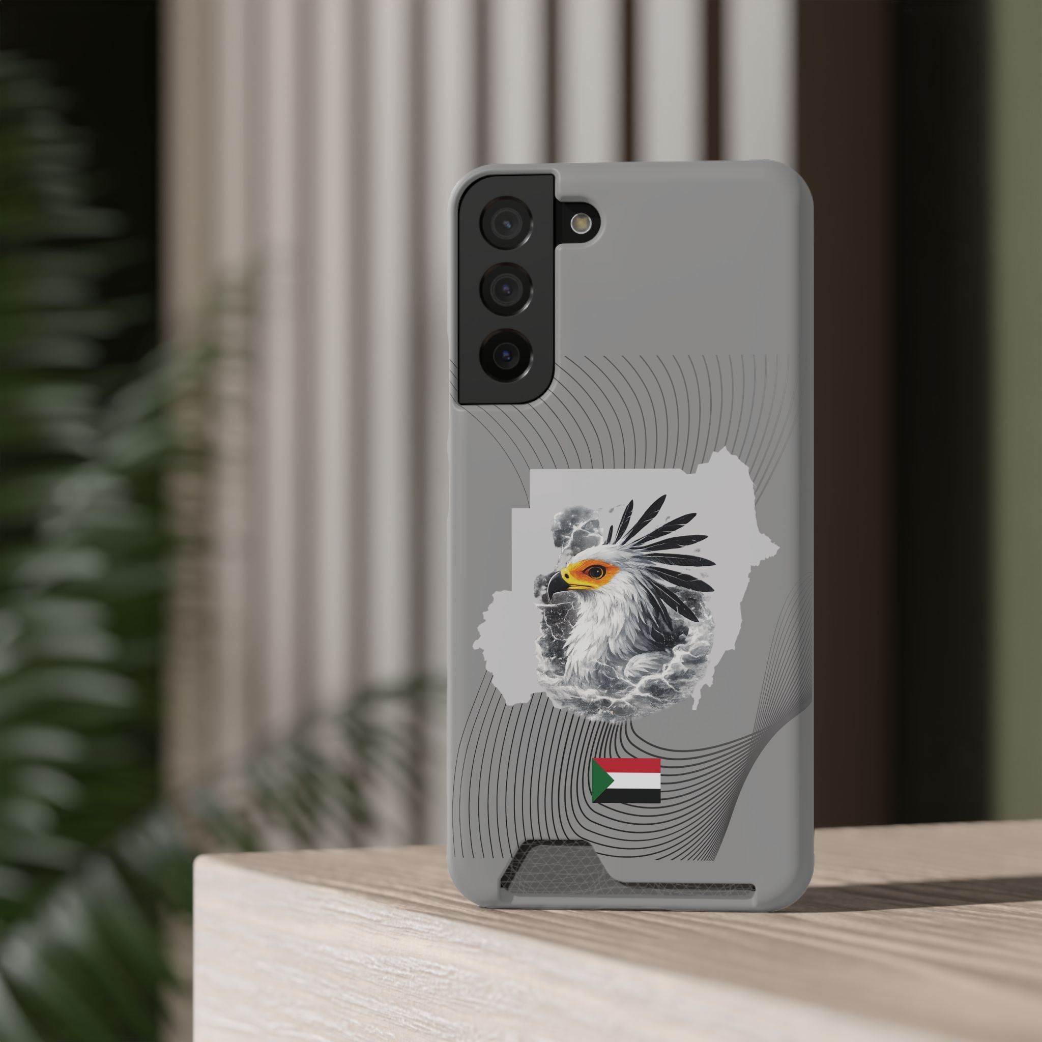 Sudan Eagle & Flag Protective Phone Case | جراب كفر علم وخريطة السودان