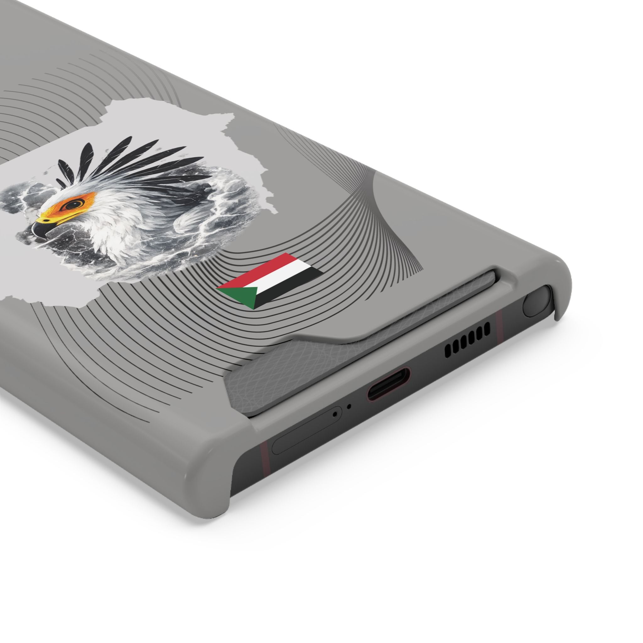 Sudan Eagle & Flag Protective Phone Case | جراب كفر علم وخريطة السودان